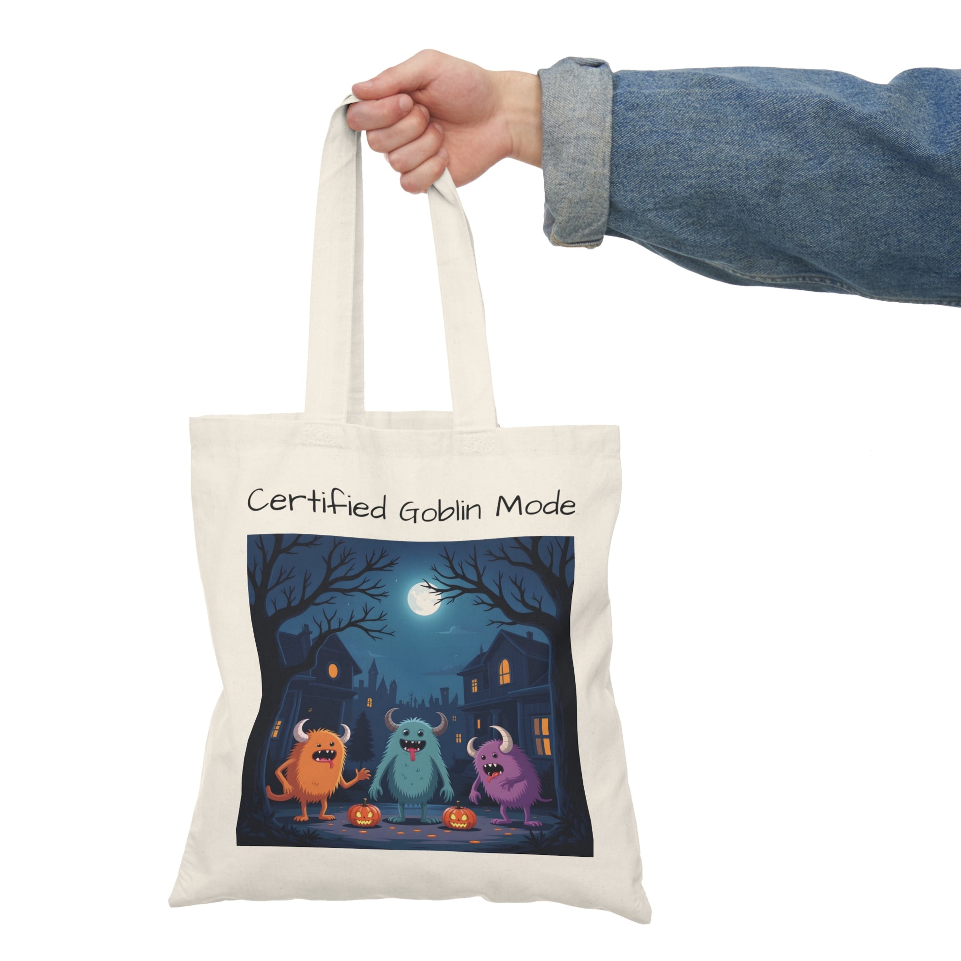 Eco-Friendly Trick or Treat Tote Bag 03-Nicodemus Studios