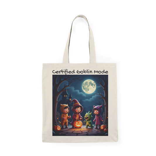 Eco-Friendly Trick or Treat Tote Bag | "Certified Goblin Mode 1"-Nicodemus Studios