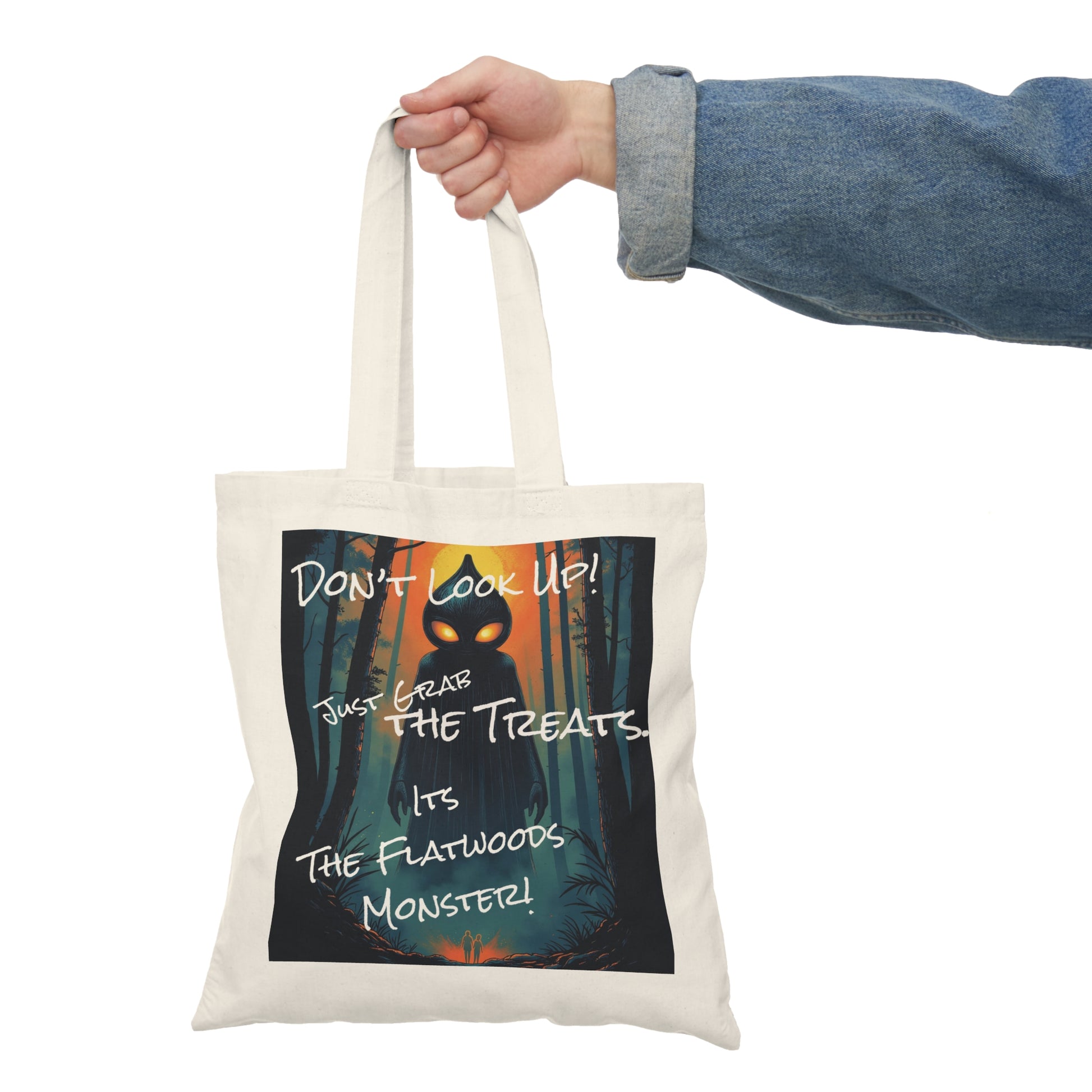 Eco-Friendly Trick or Treat Tote Bag | Flatwoods Monster-Nicodemus Studios