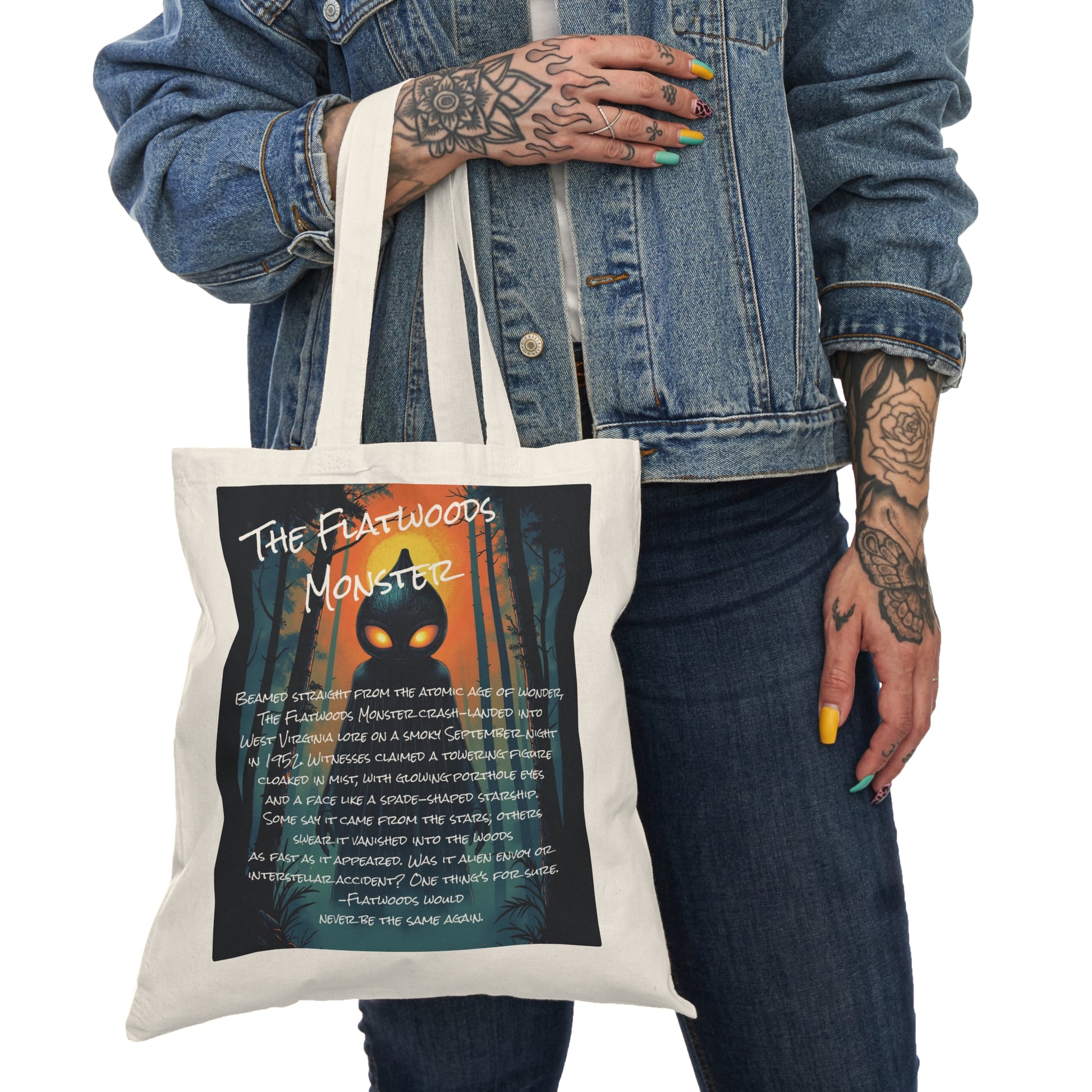 Eco-Friendly Trick or Treat Tote Bag | Flatwoods Monster-Nicodemus Studios