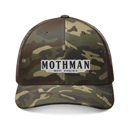 Embroidered Camouflage Trucker Hat | Mothman-One size-Camo Brown-Nicodemus Studios