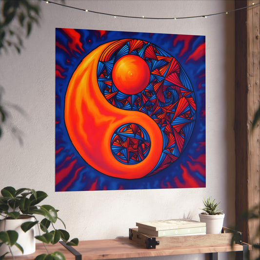 Fine Art Matte Poster Print | "Balance" by Nicodemus Studios-30″ x 30″-Matte-Nicodemus Studios