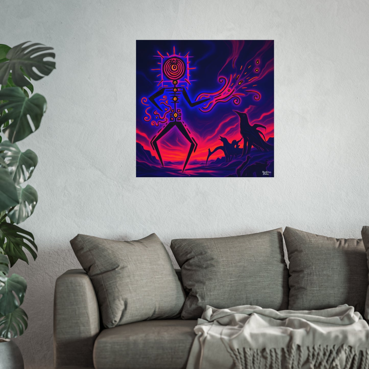 Fine Art Matte Poster Print | "Plasmaglyph" by Nicodemus Studios-Nicodemus Studios