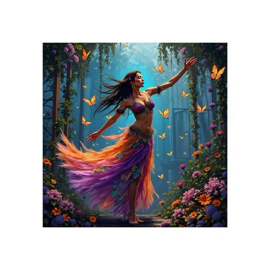 Fine Art Poster Print Wall Decor | "Bohemian Dancer 01" by Nicodemus Studios-16″ x 16″-Matte-Nicodemus Studios