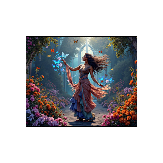 Fine Art Poster Print Wall Decor | "Bohemian Dancer 02" by Nicodemus Studios-11″ x 9″ (Horizontal)-Matte-Nicodemus Studios
