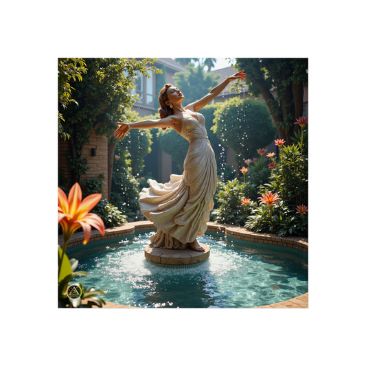 Fine Art Poster Print Wall Decor | "Living Statues"-16″ x 16″-Matte-Nicodemus Studios