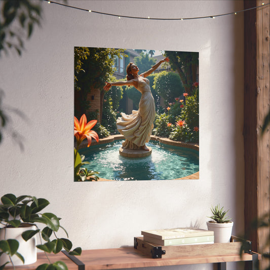Fine Art Poster Print Wall Decor | "Living Statues"-24″ x 24″-Matte-Nicodemus Studios