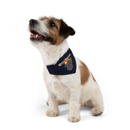 Floral WV Clip-on Dog Bandana Pets