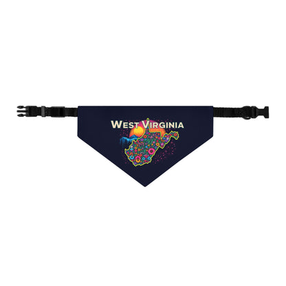 Floral WV Clip-on Dog Bandana M Pets