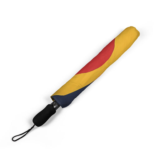 Folding Umbrella | Heart WV-Navy & Yellow-Nicodemus Studios