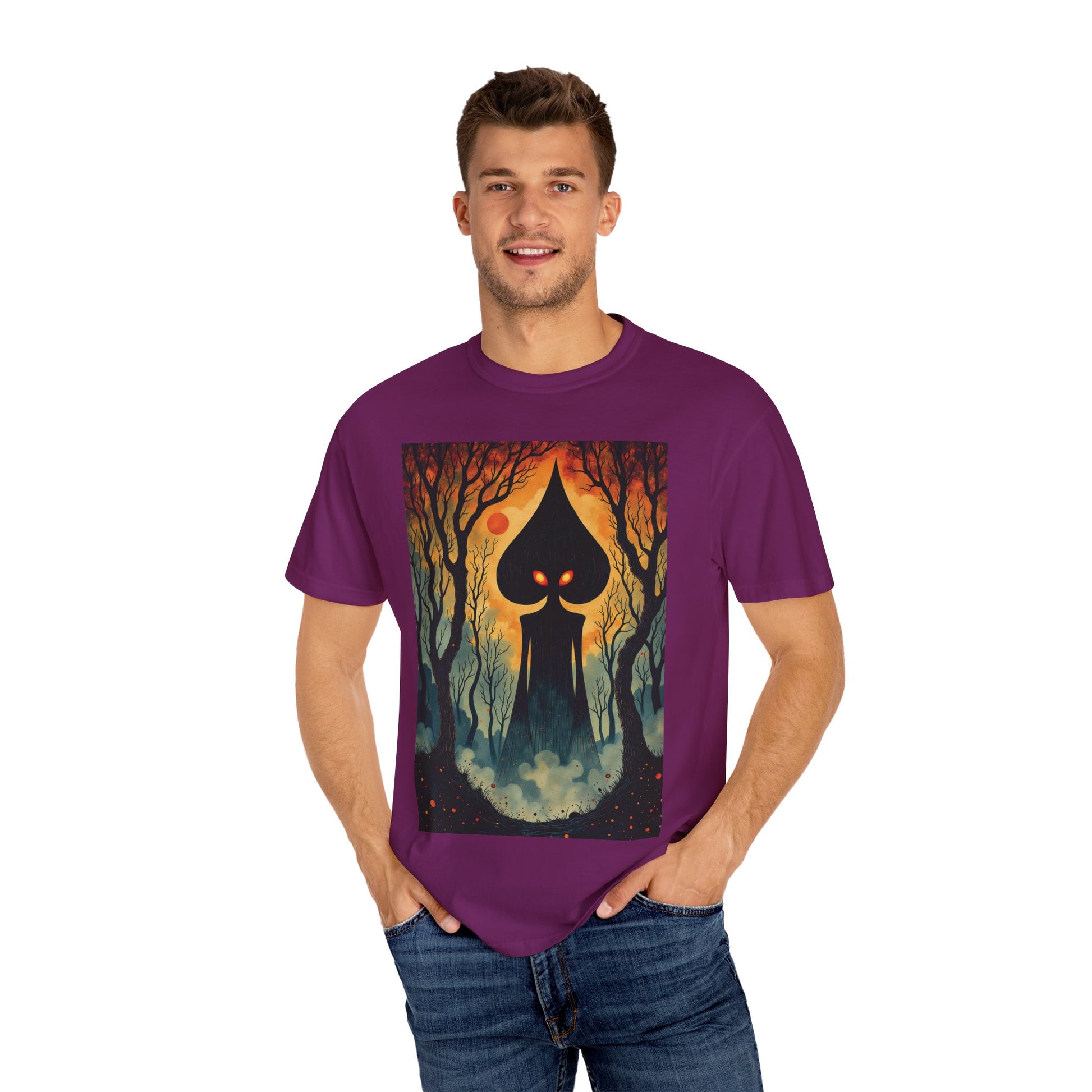 Garment-Dyed T-Shirt | Braxie The Flatwoods Monster-Nicodemus Studios