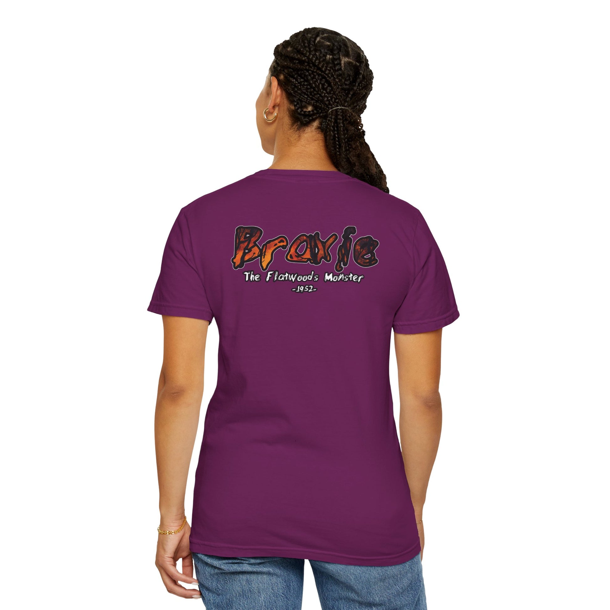 Garment-Dyed T-Shirt | Braxie The Flatwoods Monster-Nicodemus Studios