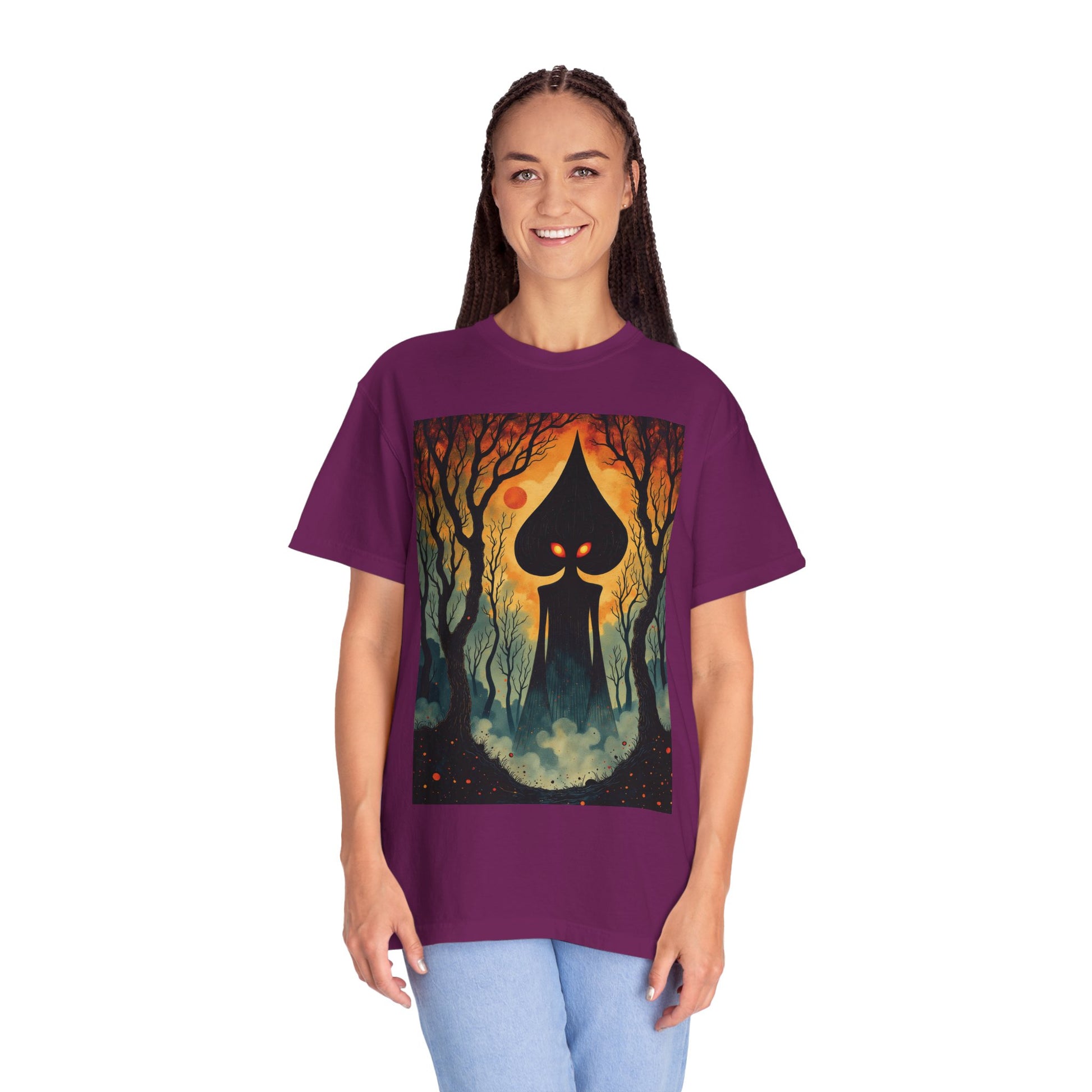 Garment-Dyed T-Shirt | Braxie The Flatwoods Monster-Nicodemus Studios