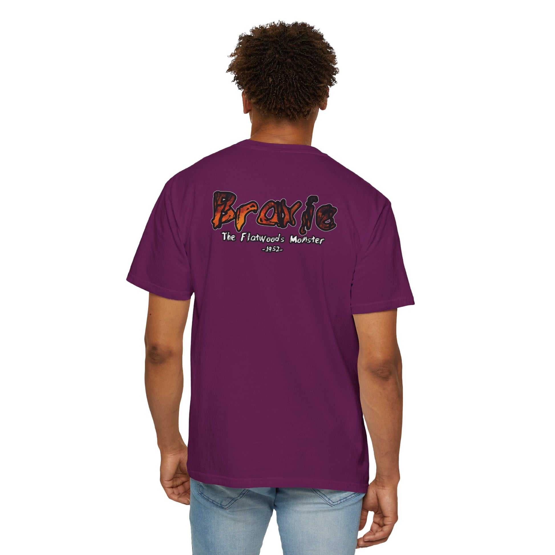 Garment-Dyed T-Shirt | Braxie The Flatwoods Monster-Nicodemus Studios