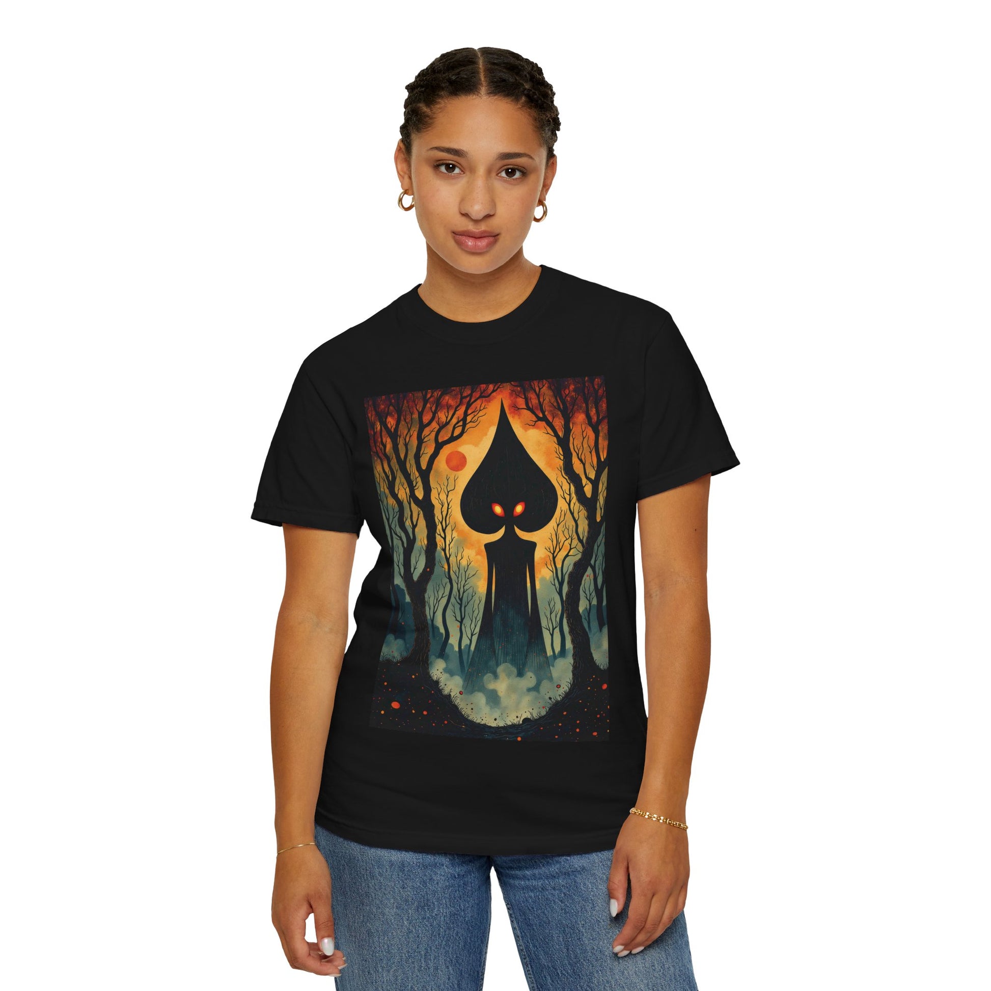Garment-Dyed T-Shirt | Braxie The Flatwoods Monster-Nicodemus Studios