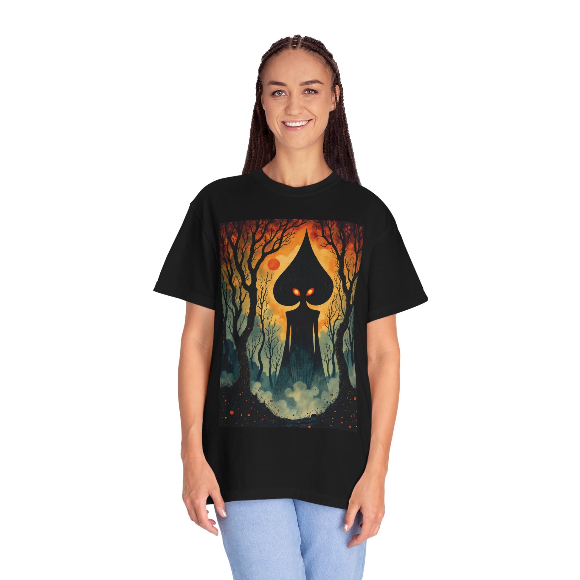 Garment-Dyed T-Shirt | Braxie The Flatwoods Monster-Nicodemus Studios