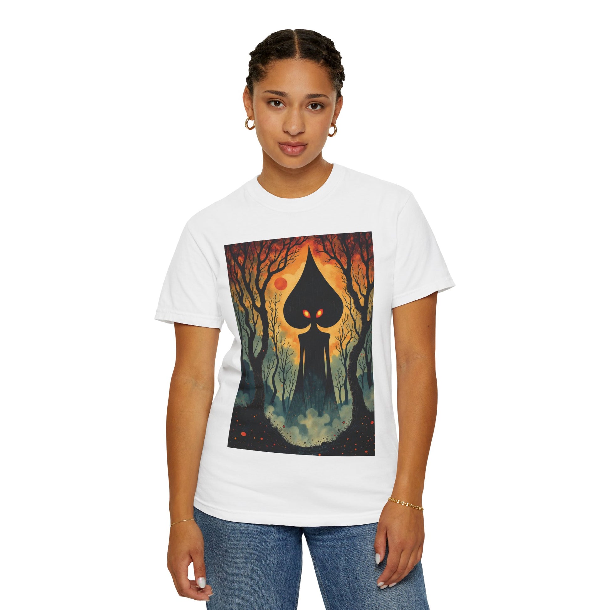 Garment-Dyed T-Shirt | Braxie The Flatwoods Monster-Nicodemus Studios