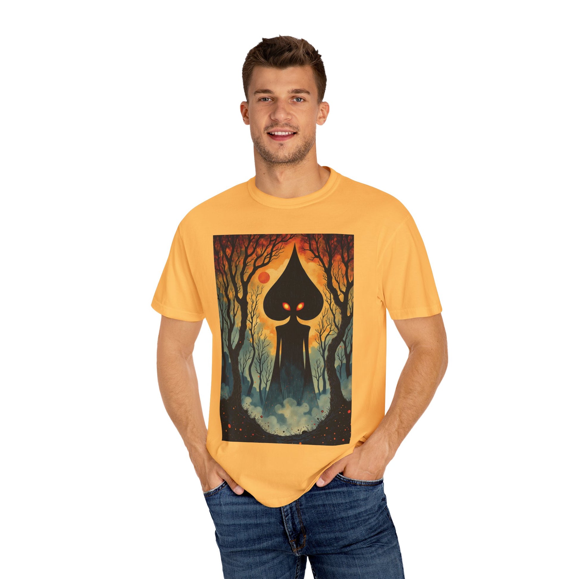 Garment-Dyed T-Shirt | Braxie The Flatwoods Monster-Nicodemus Studios