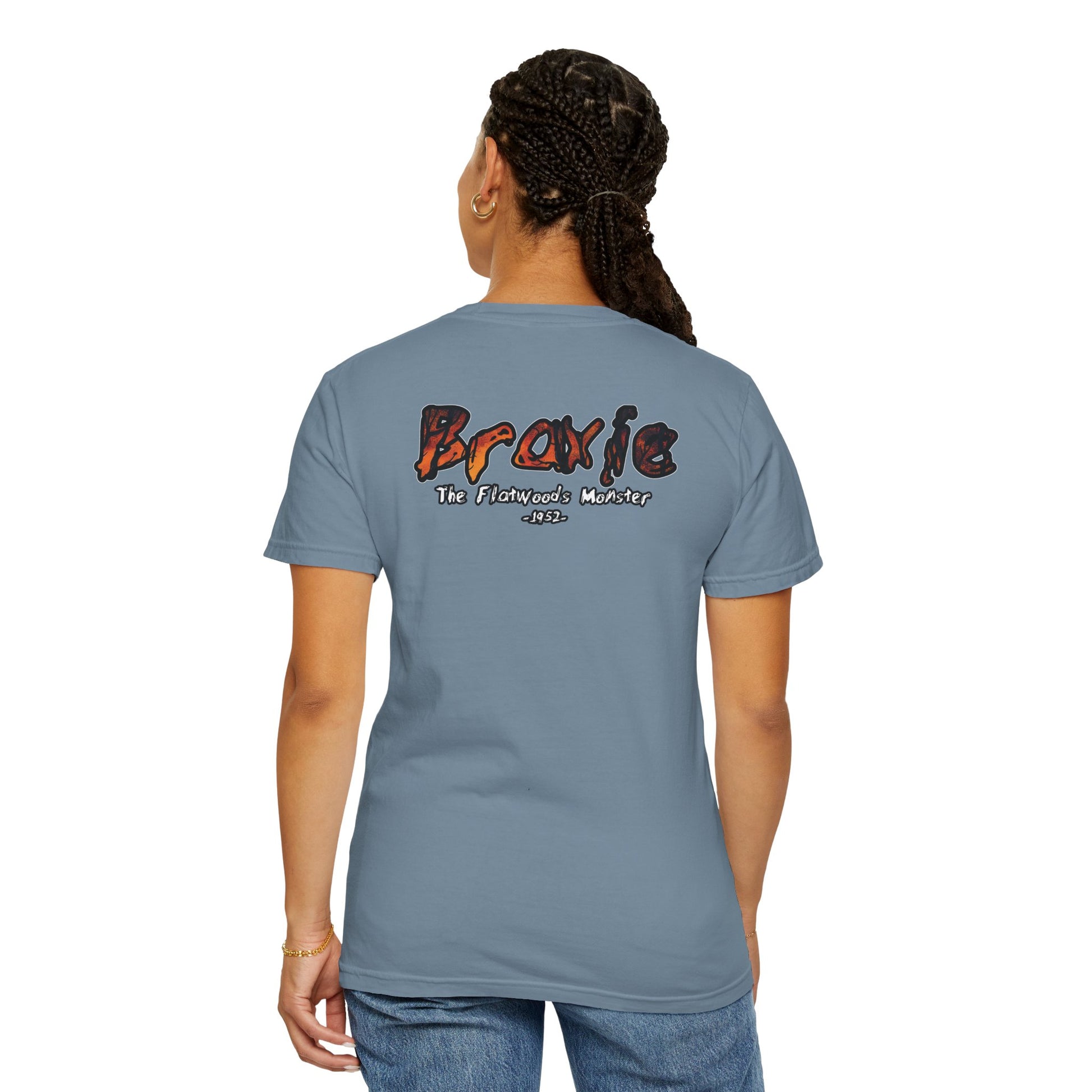 Garment-Dyed T-Shirt | Braxie The Flatwoods Monster-Nicodemus Studios