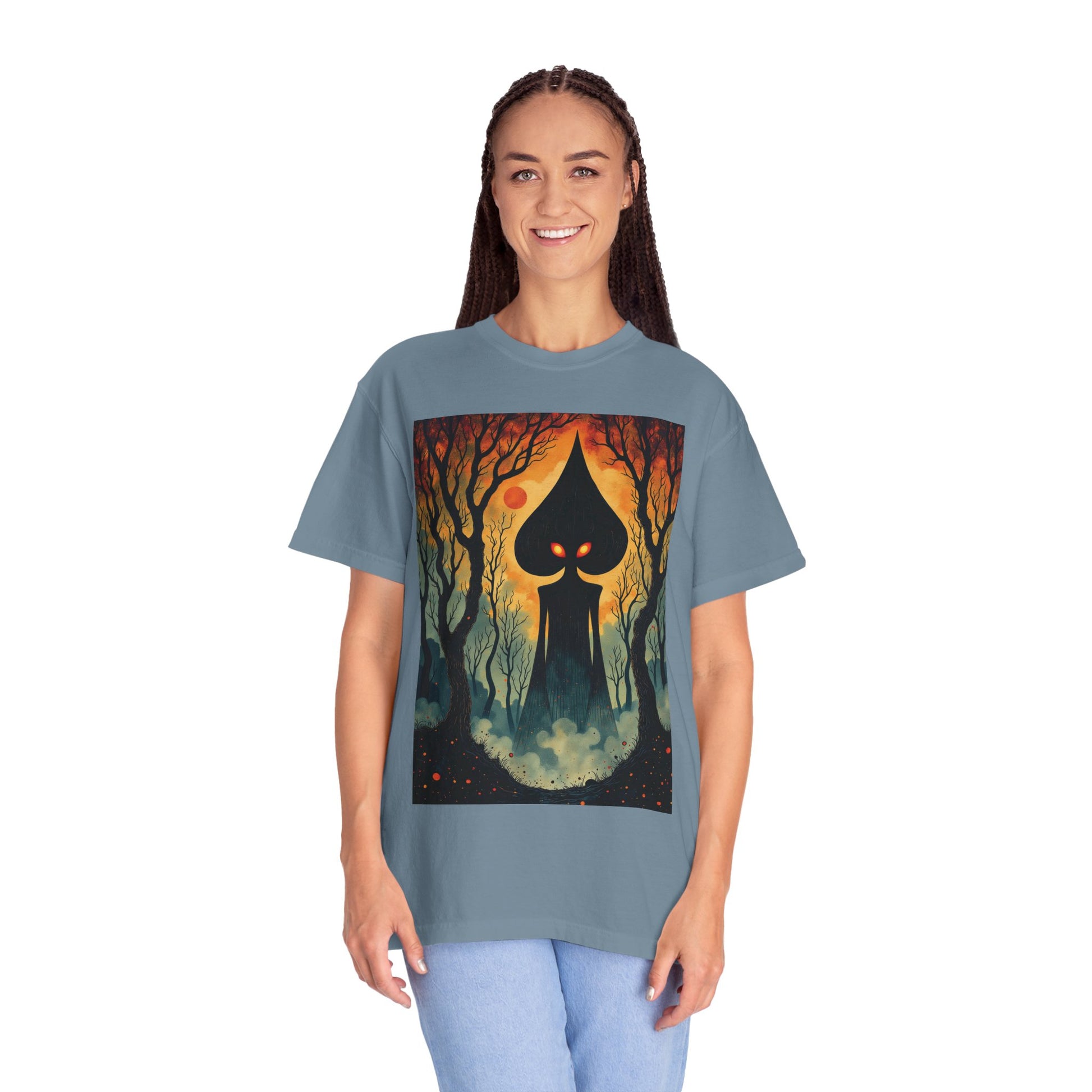 Garment-Dyed T-Shirt | Braxie The Flatwoods Monster-Nicodemus Studios