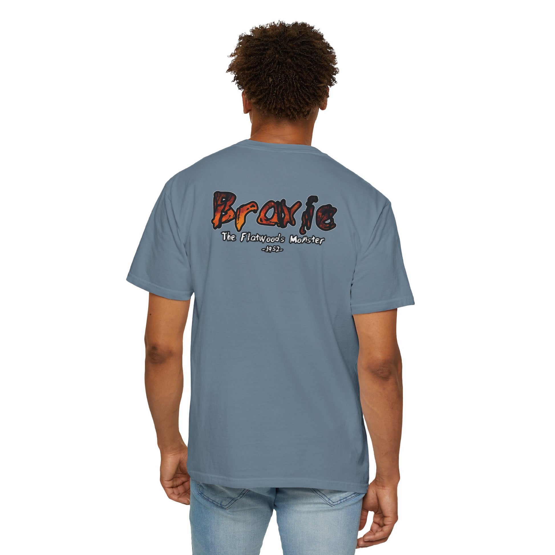 Garment-Dyed T-Shirt | Braxie The Flatwoods Monster-Nicodemus Studios