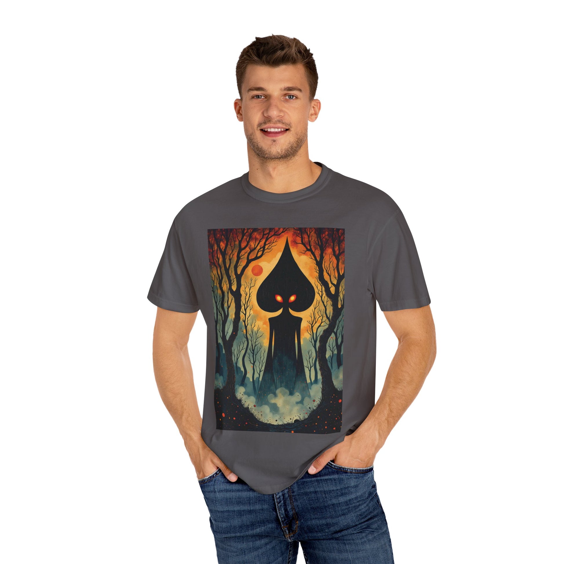 Garment-Dyed T-Shirt | Braxie The Flatwoods Monster-Nicodemus Studios