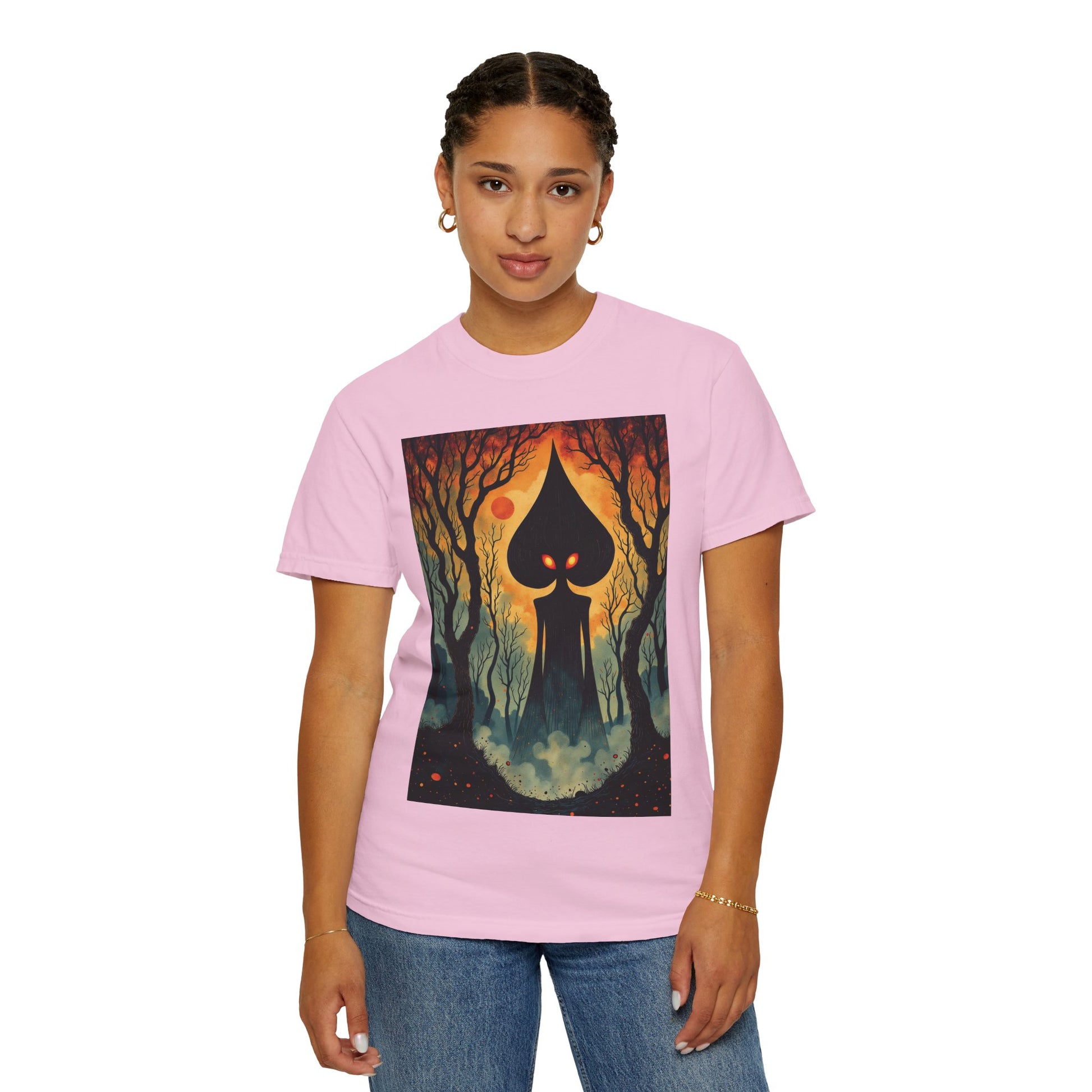 Garment-Dyed T-Shirt | Braxie The Flatwoods Monster-Nicodemus Studios