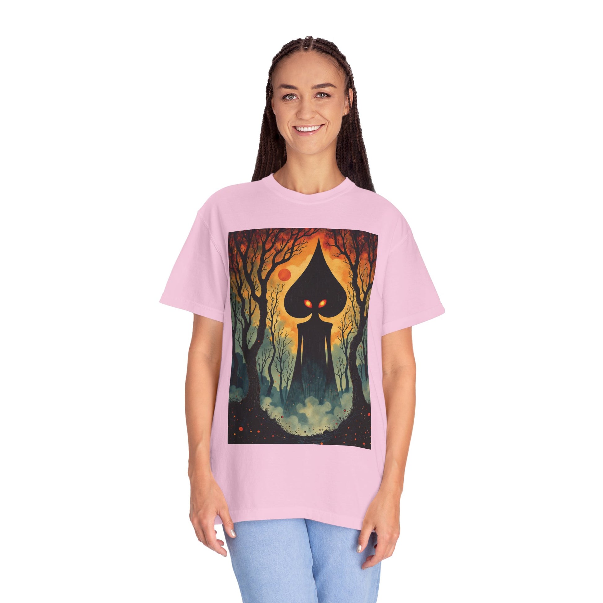 Garment-Dyed T-Shirt | Braxie The Flatwoods Monster-Nicodemus Studios