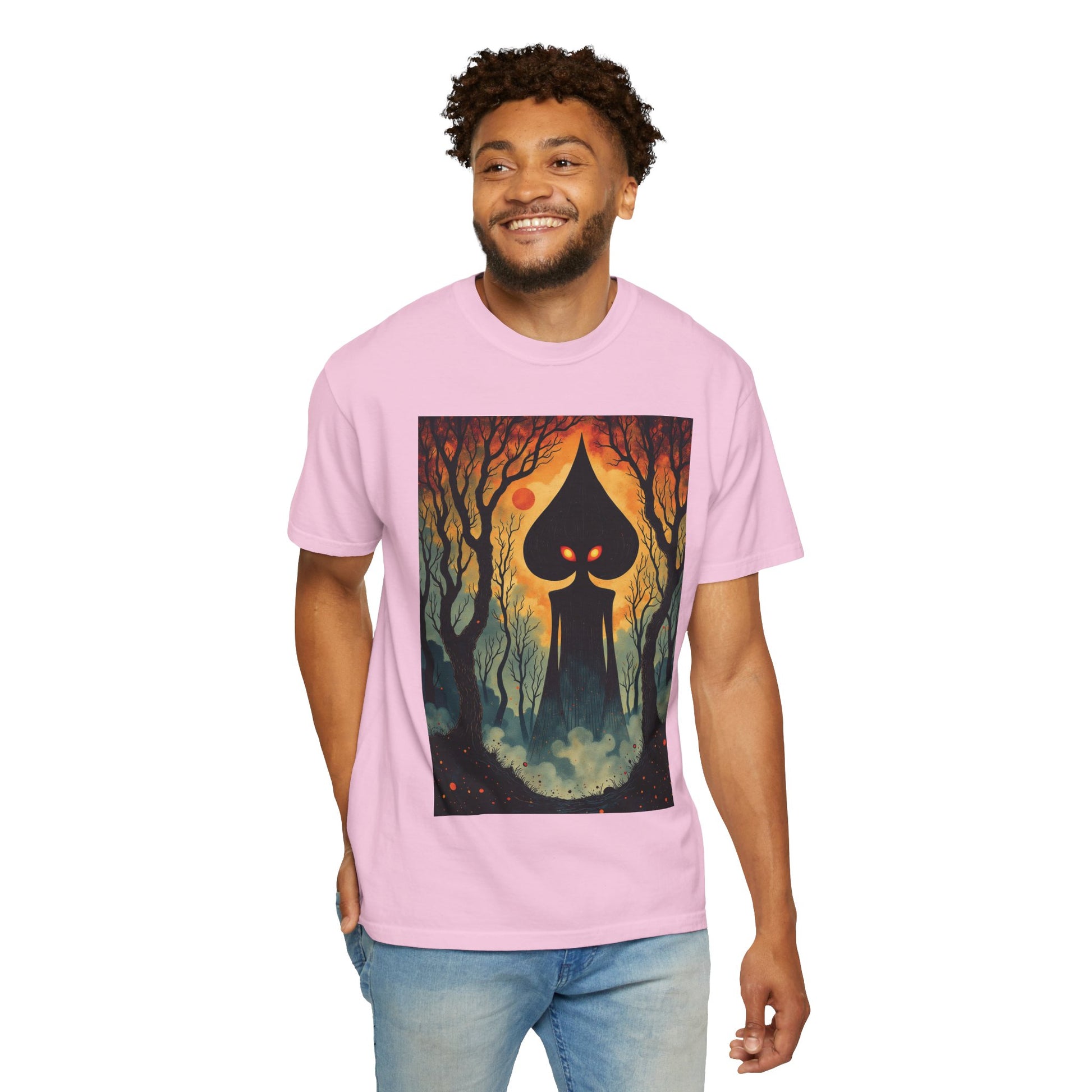 Garment-Dyed T-Shirt | Braxie The Flatwoods Monster-Nicodemus Studios