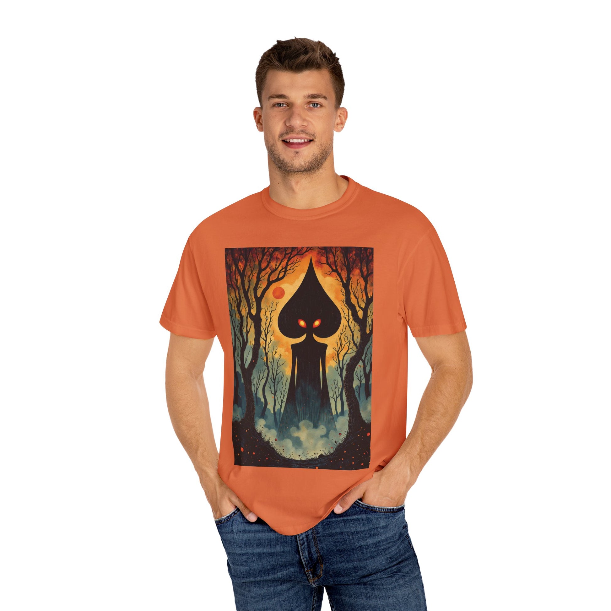 Garment-Dyed T-Shirt | Braxie The Flatwoods Monster-Nicodemus Studios