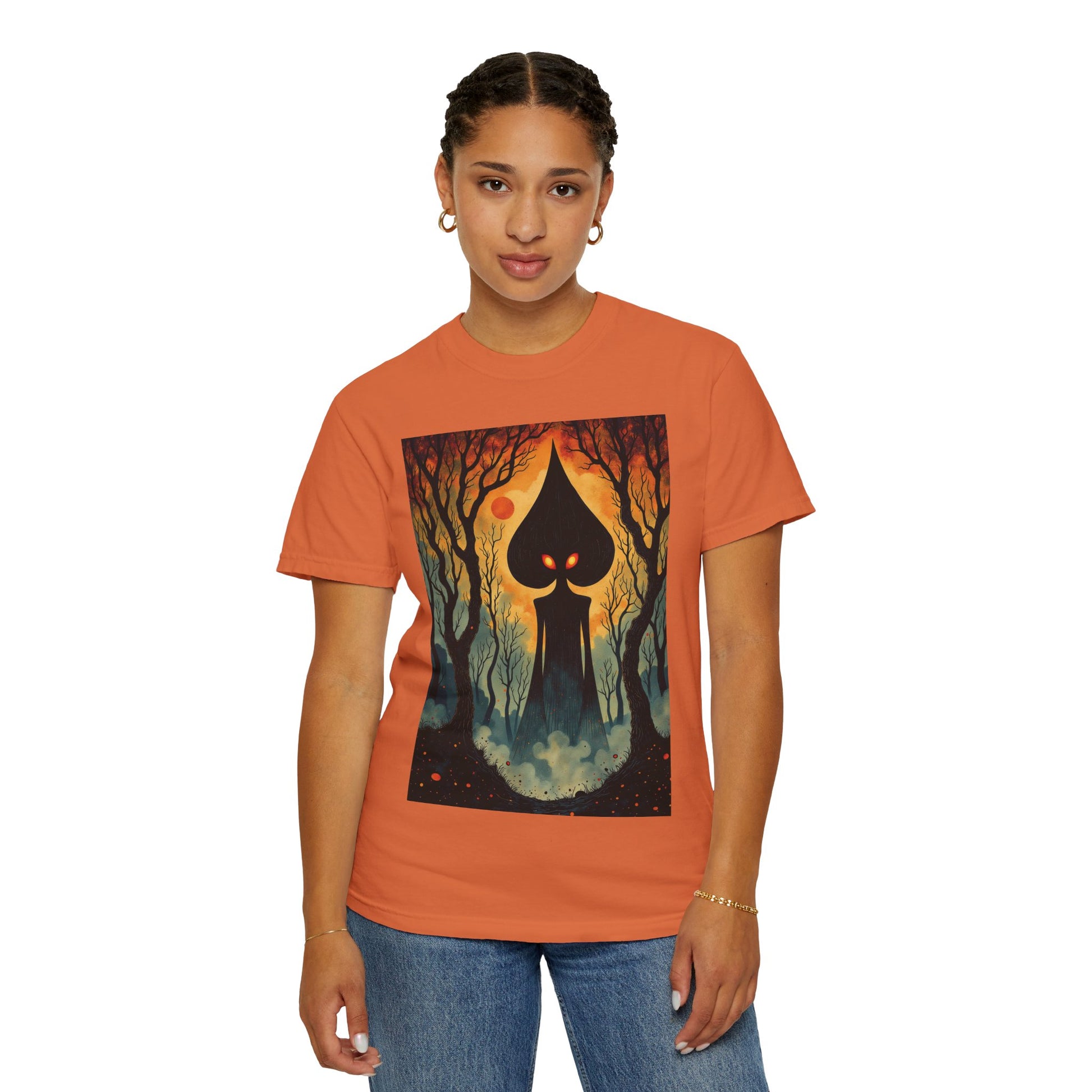 Garment-Dyed T-Shirt | Braxie The Flatwoods Monster-Nicodemus Studios