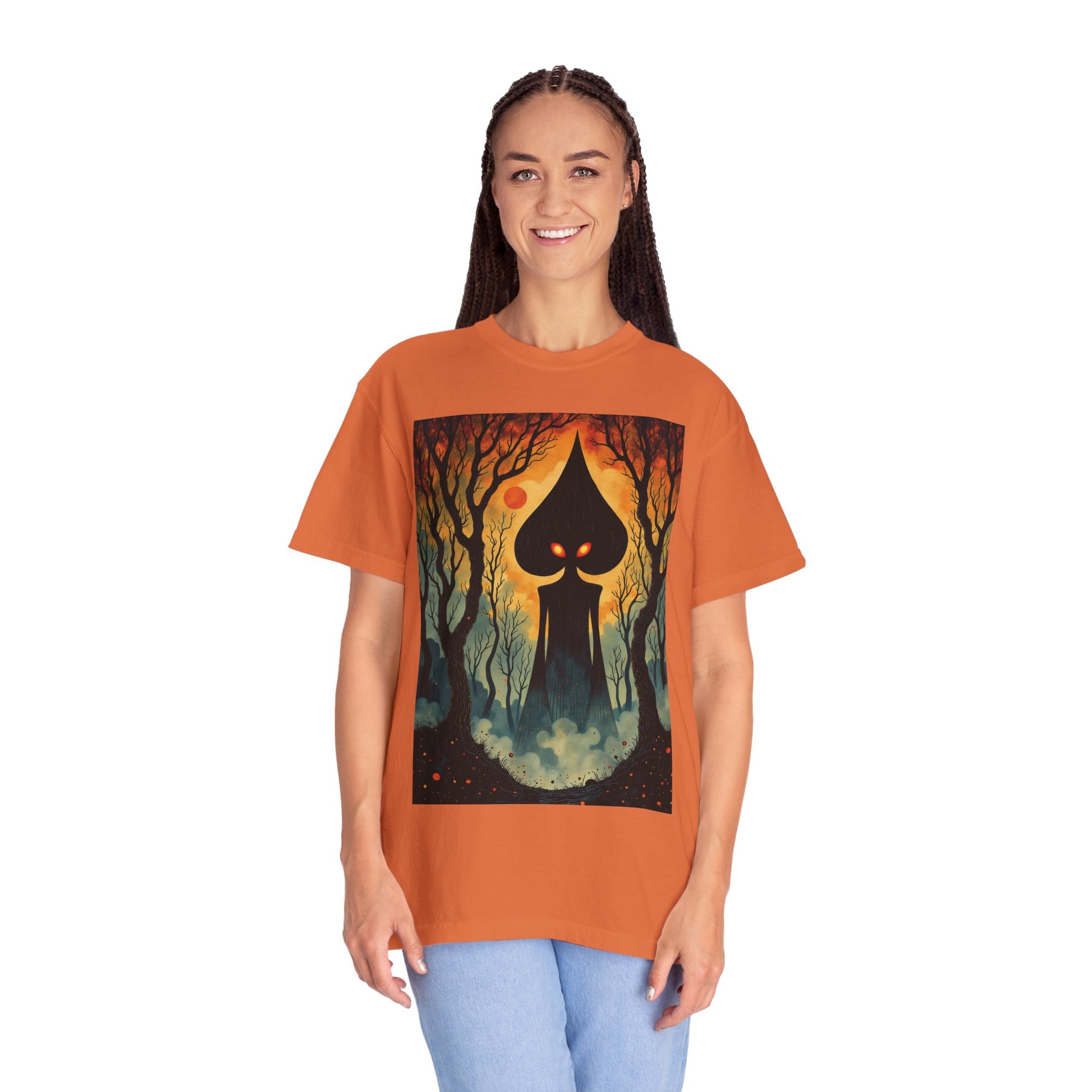 Garment-Dyed T-Shirt | Braxie The Flatwoods Monster-Nicodemus Studios