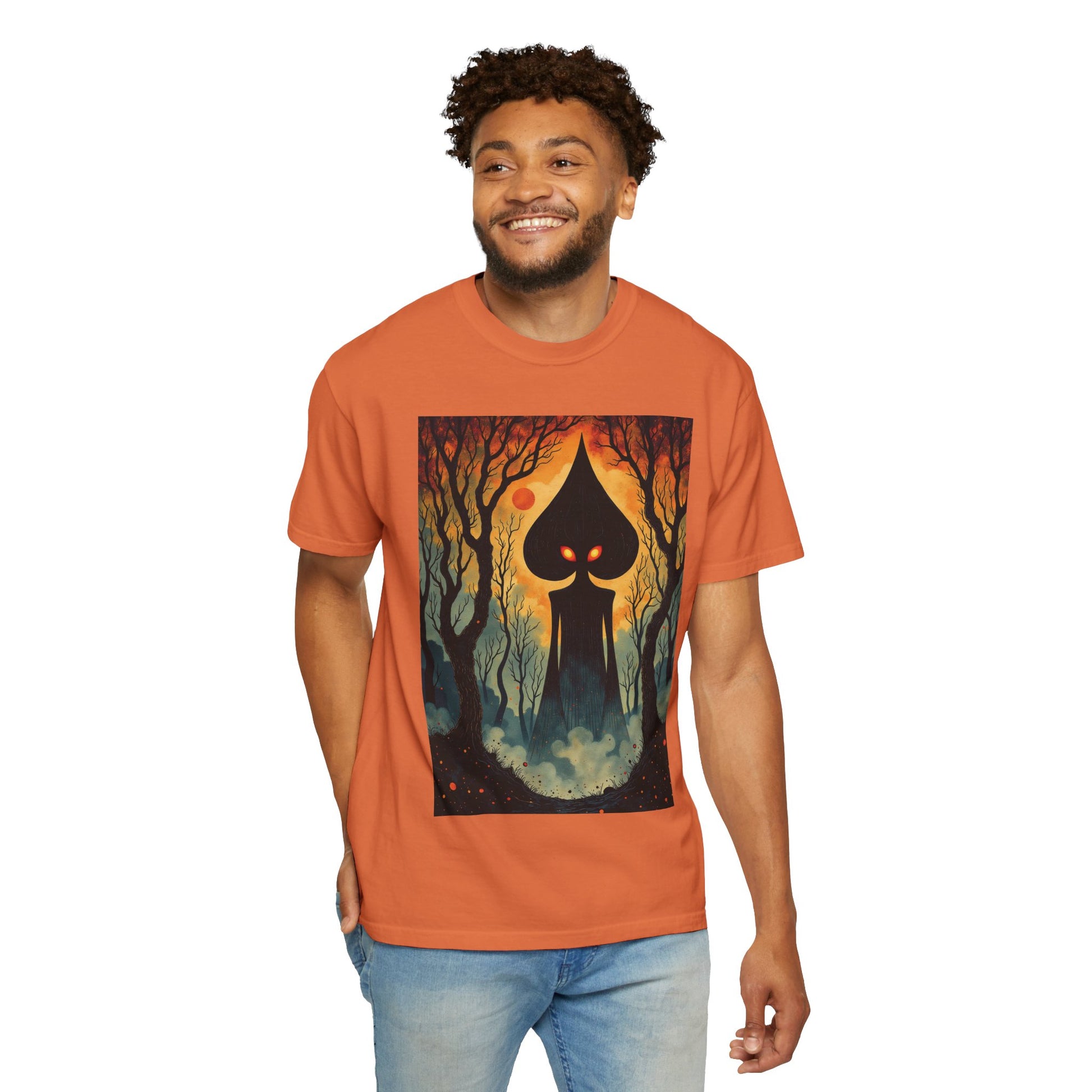 Garment-Dyed T-Shirt | Braxie The Flatwoods Monster-Nicodemus Studios