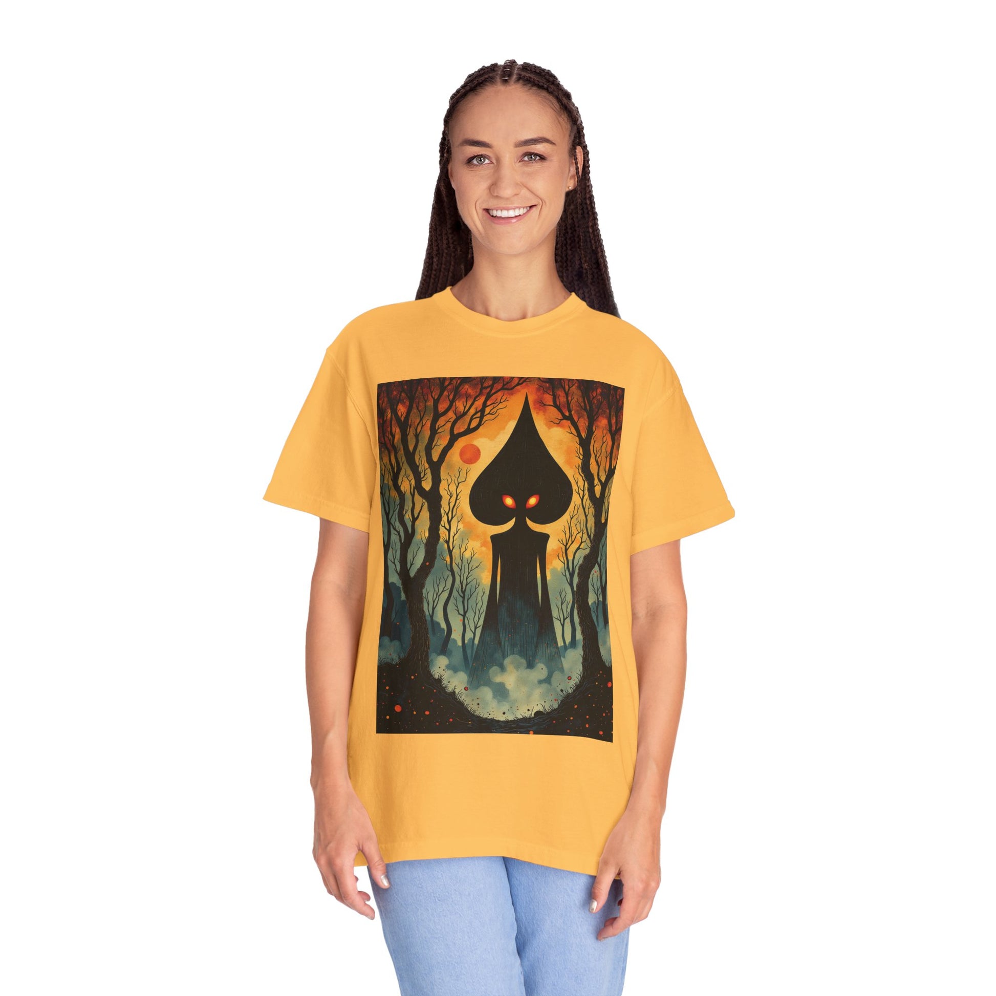 Garment-Dyed T-Shirt | Braxie The Flatwoods Monster-Nicodemus Studios