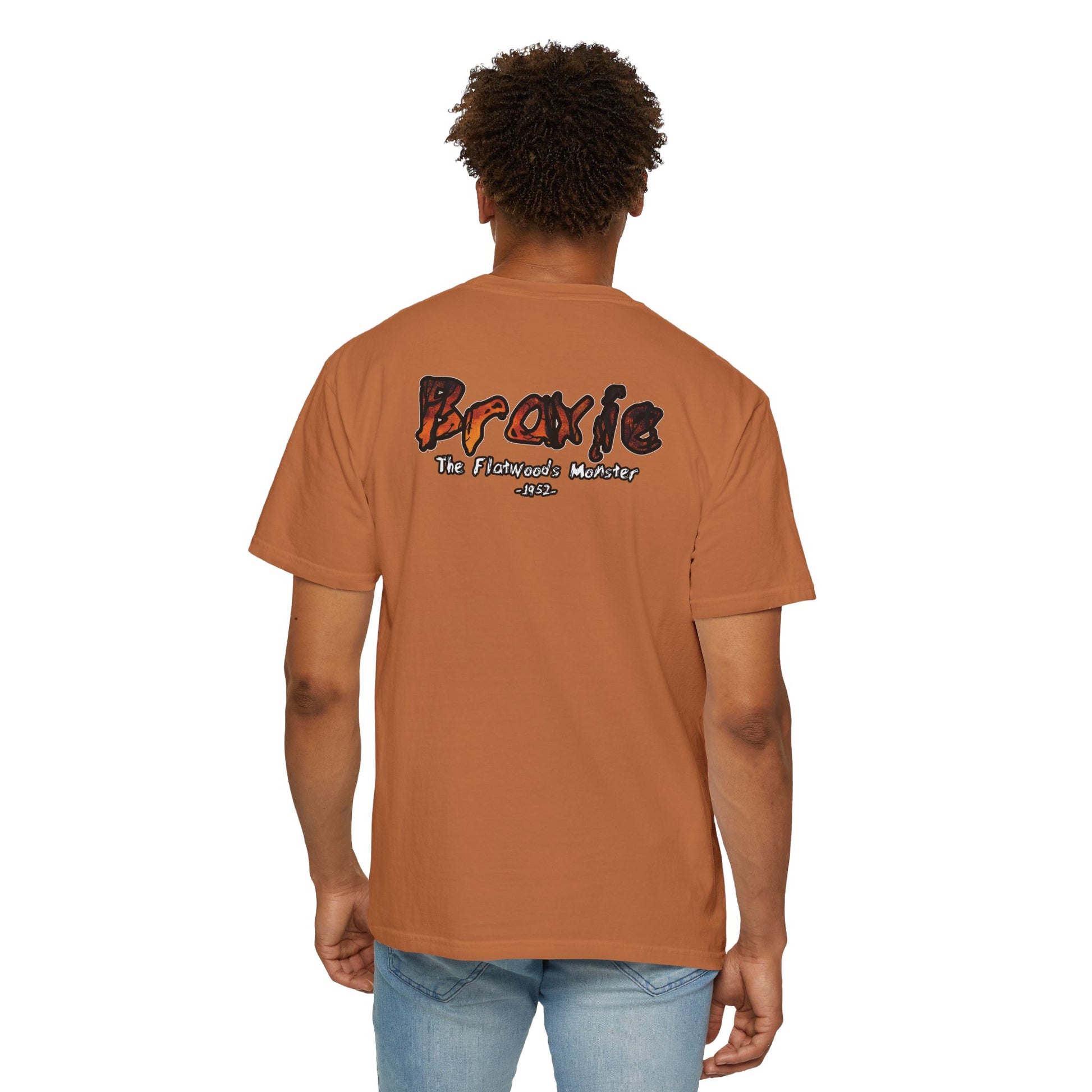 Garment-Dyed T-Shirt | Braxie The Flatwoods Monster-Nicodemus Studios