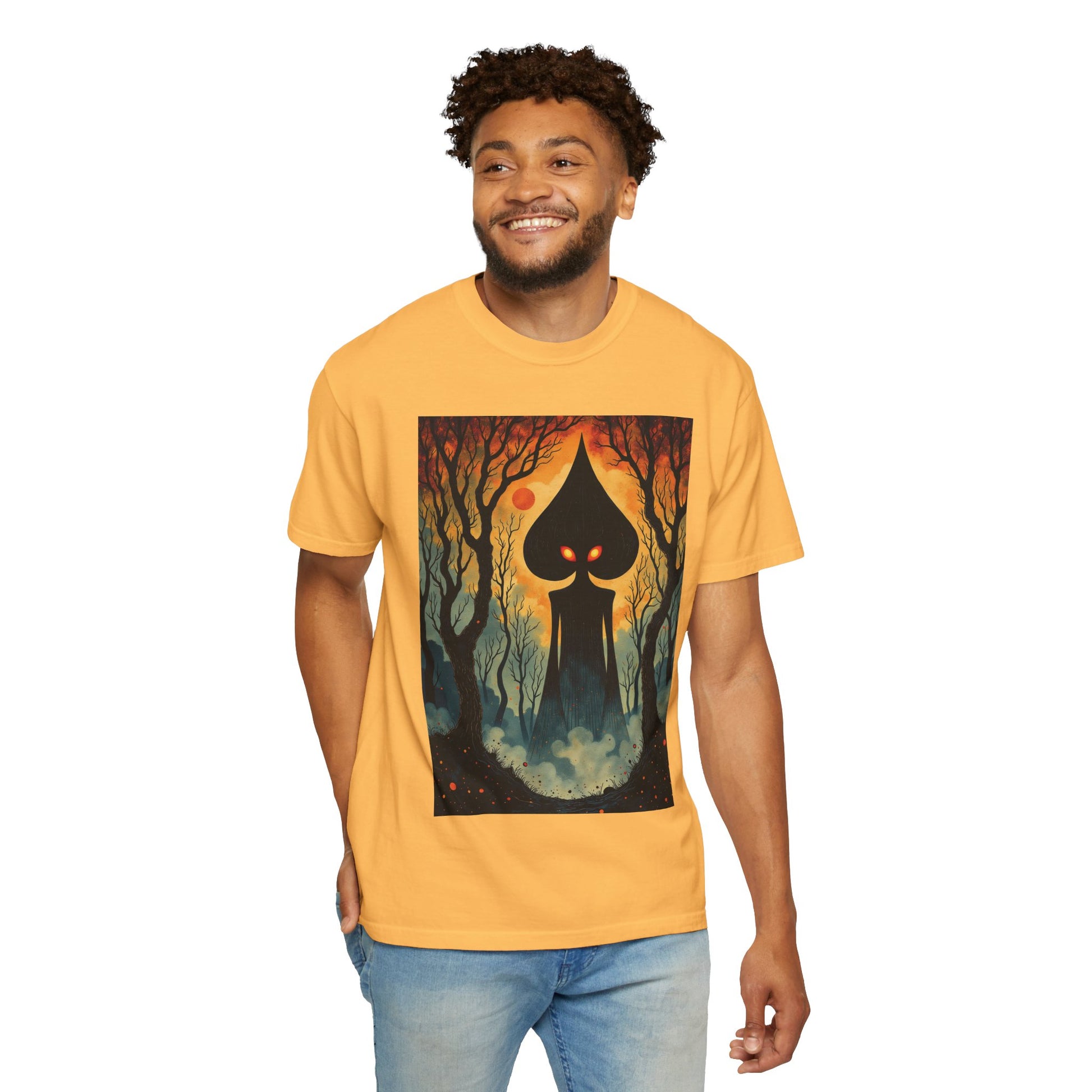 Garment-Dyed T-Shirt | Braxie The Flatwoods Monster-Nicodemus Studios