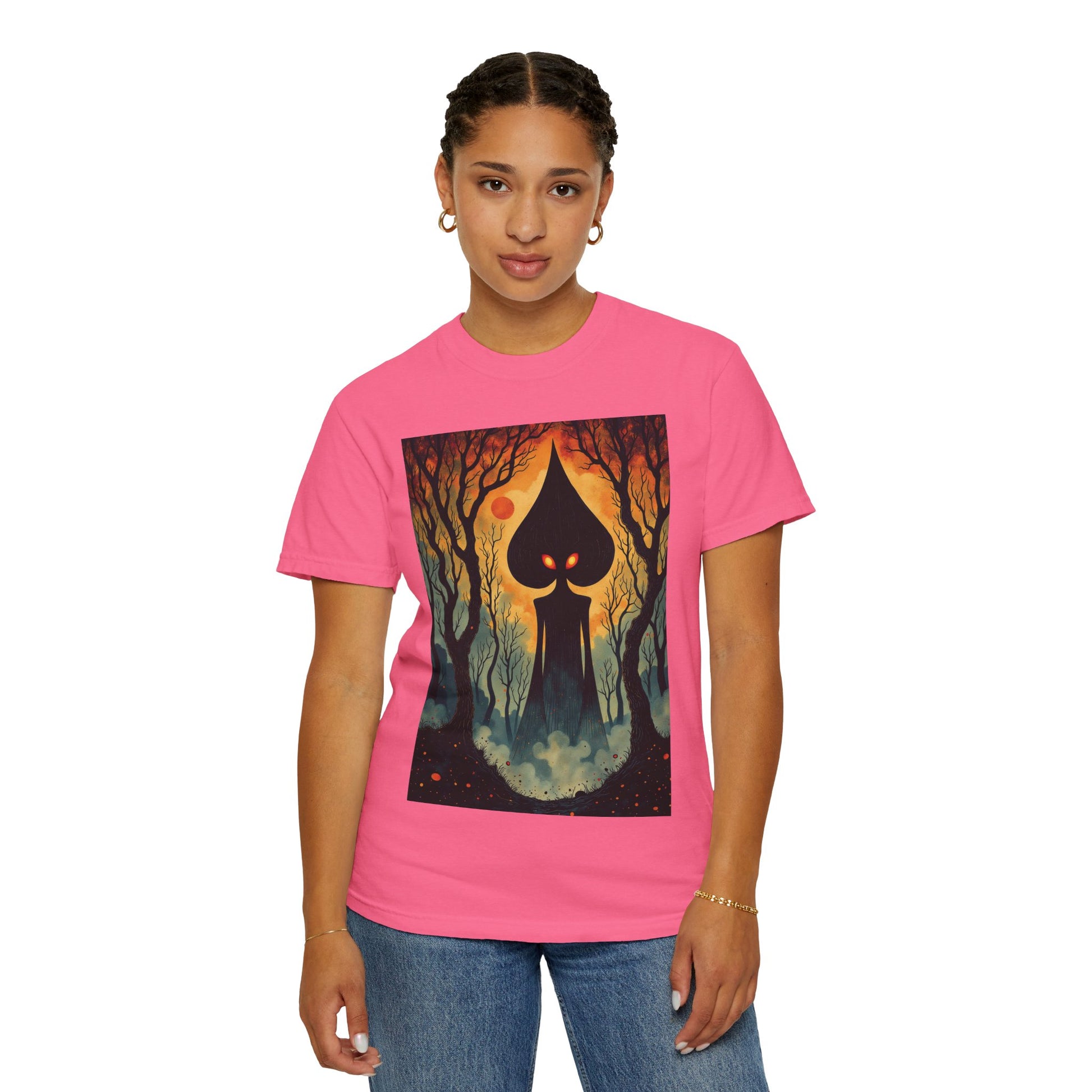 Garment-Dyed T-Shirt | Braxie The Flatwoods Monster-Nicodemus Studios