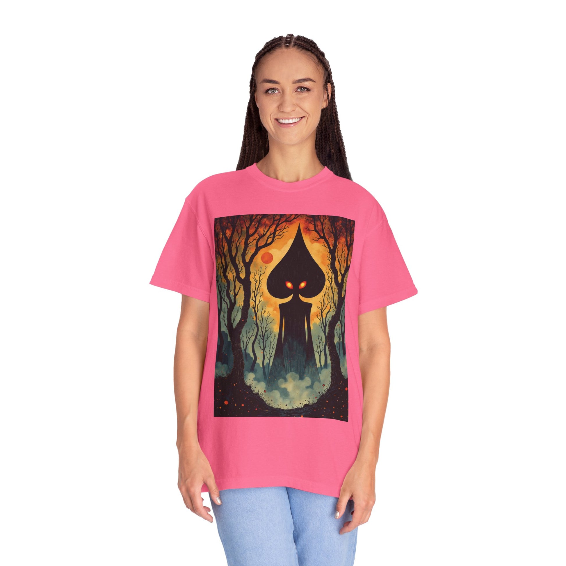 Garment-Dyed T-Shirt | Braxie The Flatwoods Monster-Nicodemus Studios