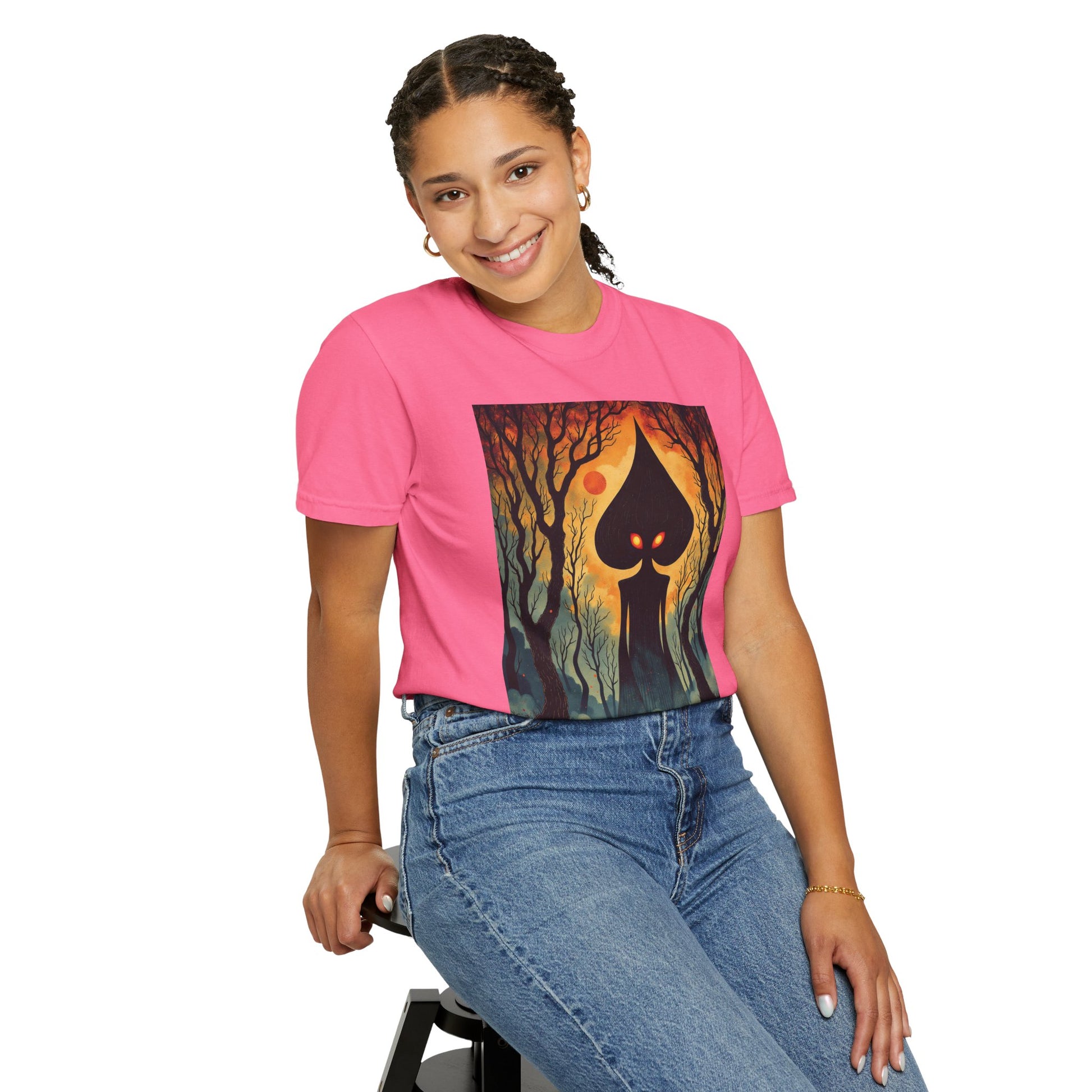 Garment-Dyed T-Shirt | Braxie The Flatwoods Monster-Nicodemus Studios