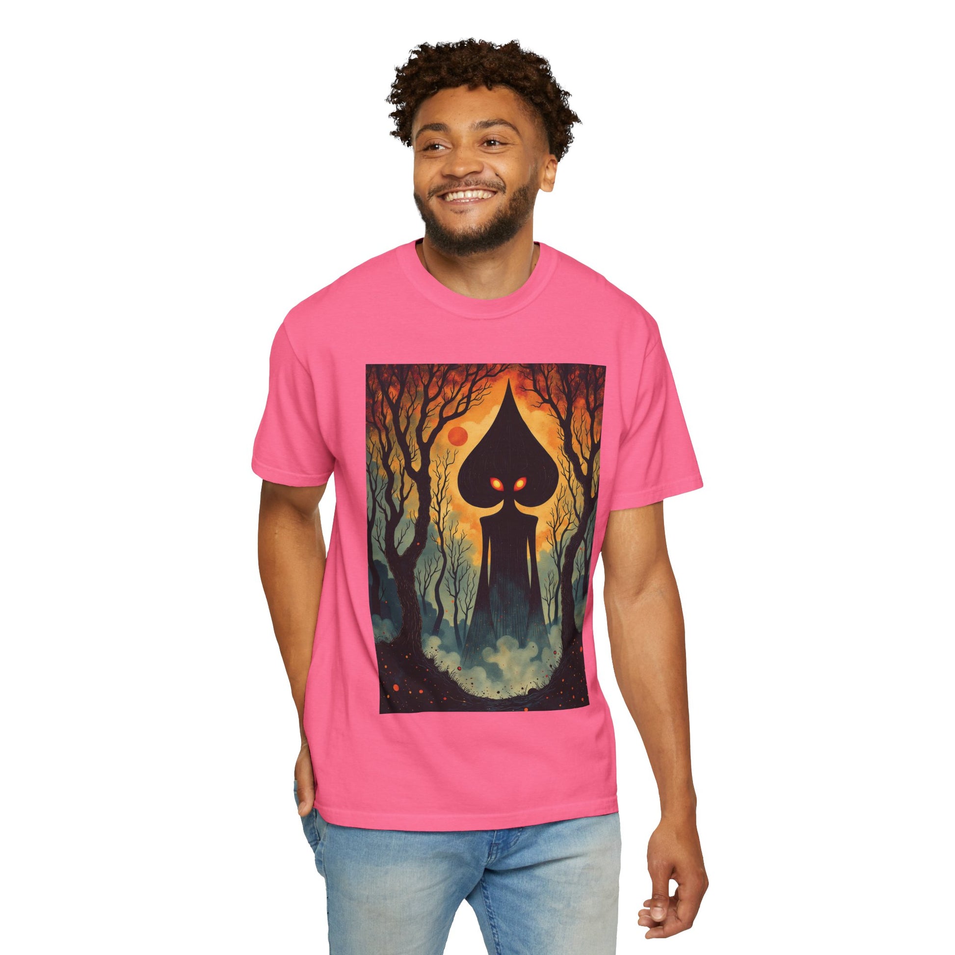 Garment-Dyed T-Shirt | Braxie The Flatwoods Monster-Nicodemus Studios