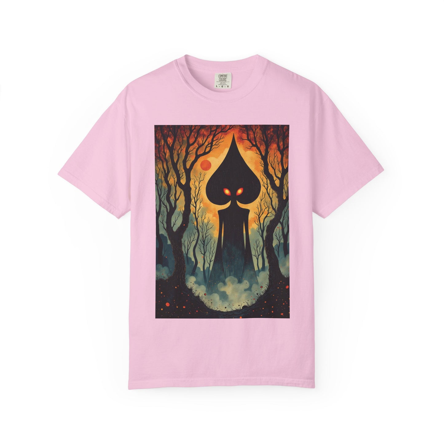 Garment-Dyed T-Shirt | Braxie The Flatwoods Monster-Blossom-S-Nicodemus Studios