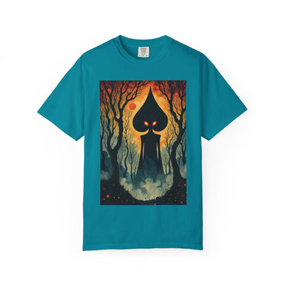 Garment-Dyed T-Shirt | Braxie The Flatwoods Monster-Topaz Blue-S-Nicodemus Studios