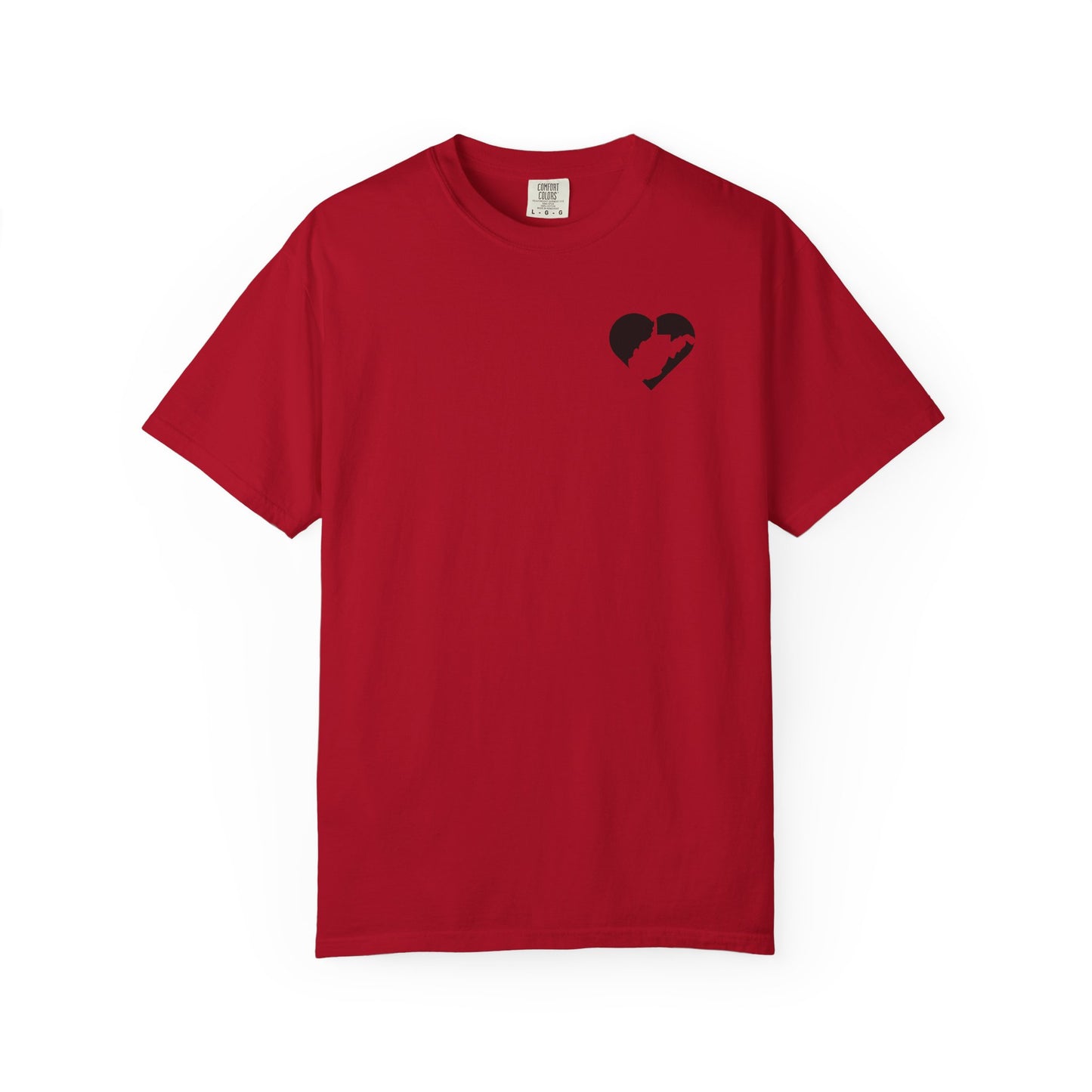 Garment-Dyed T-Shirt | Cherish WV-Red-S-Nicodemus Studios