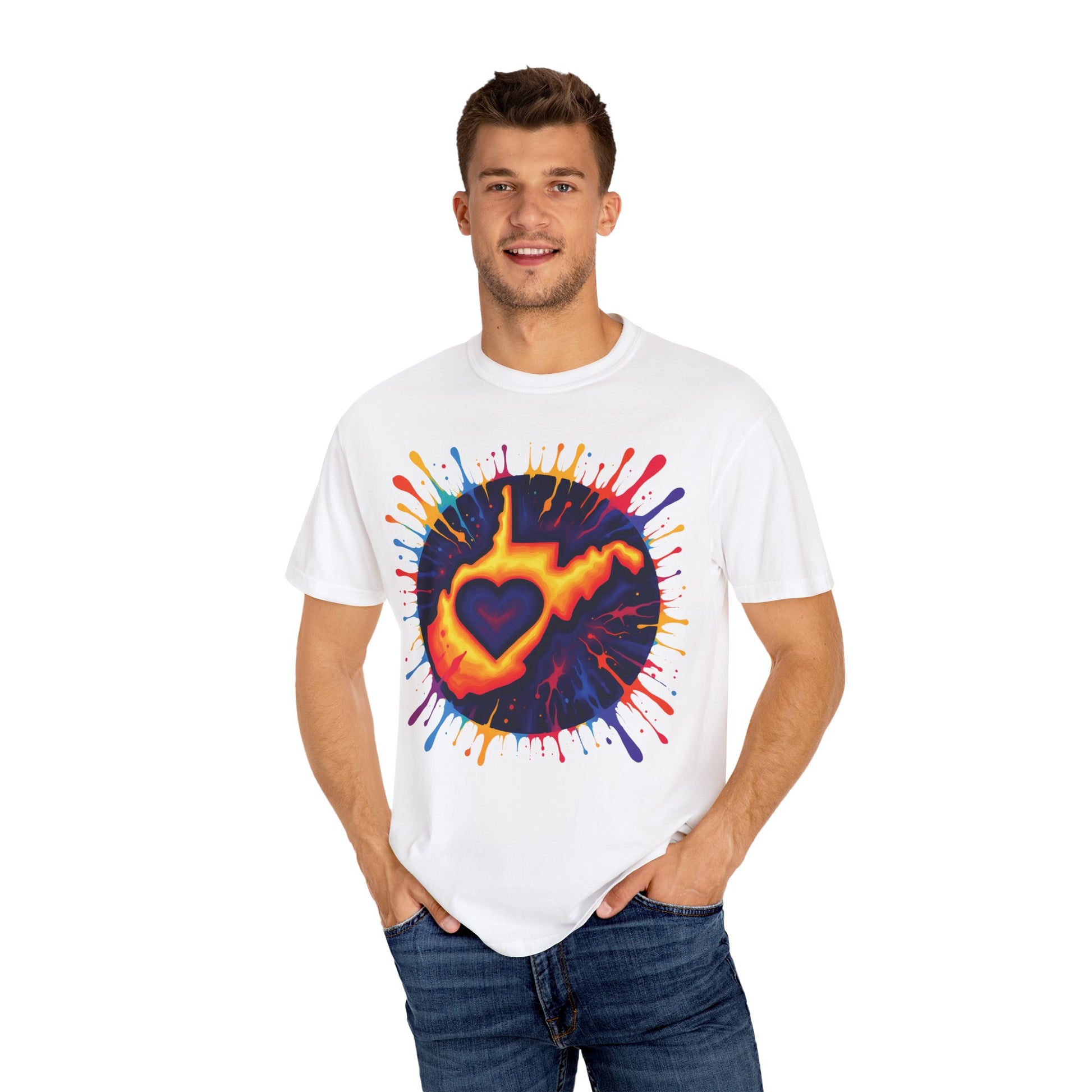 Garment-Dyed T-Shirt | "For The Love of WV Art"-Nicodemus Studios