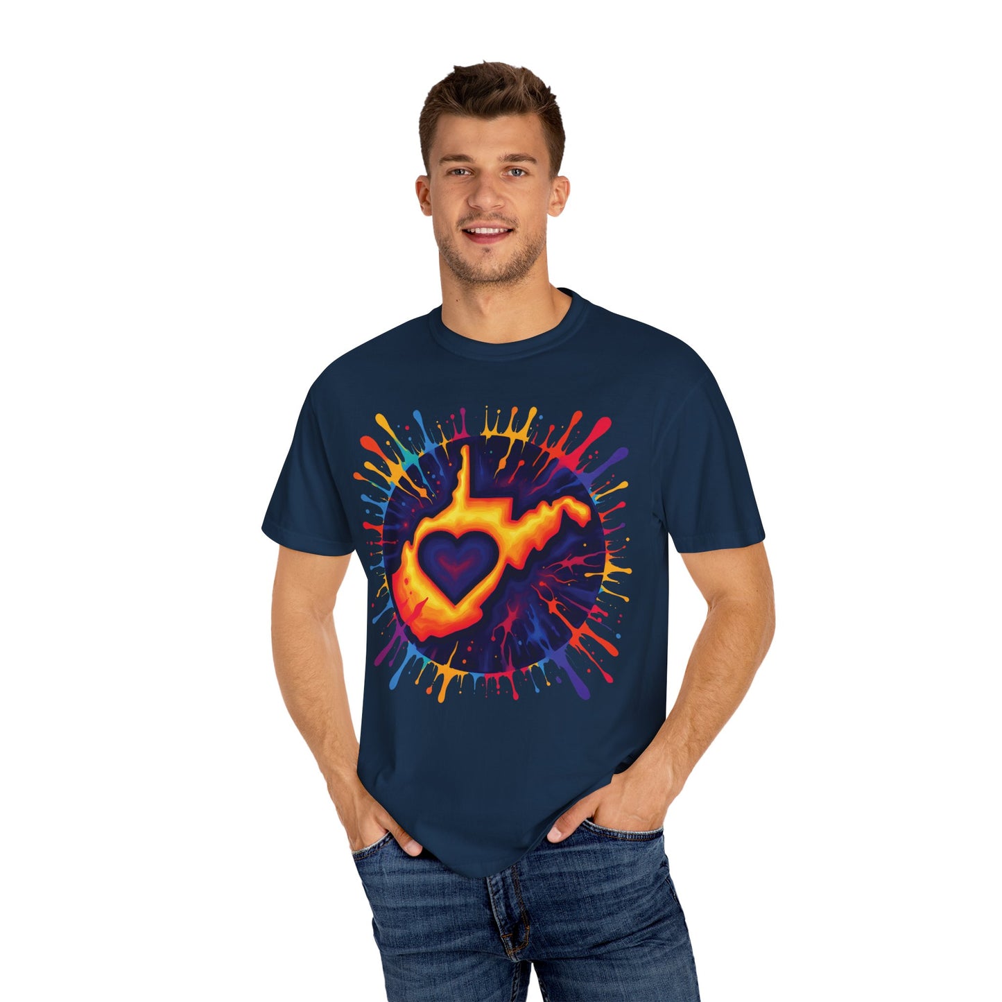 Garment-Dyed T-Shirt | "For The Love of WV Art"-Nicodemus Studios