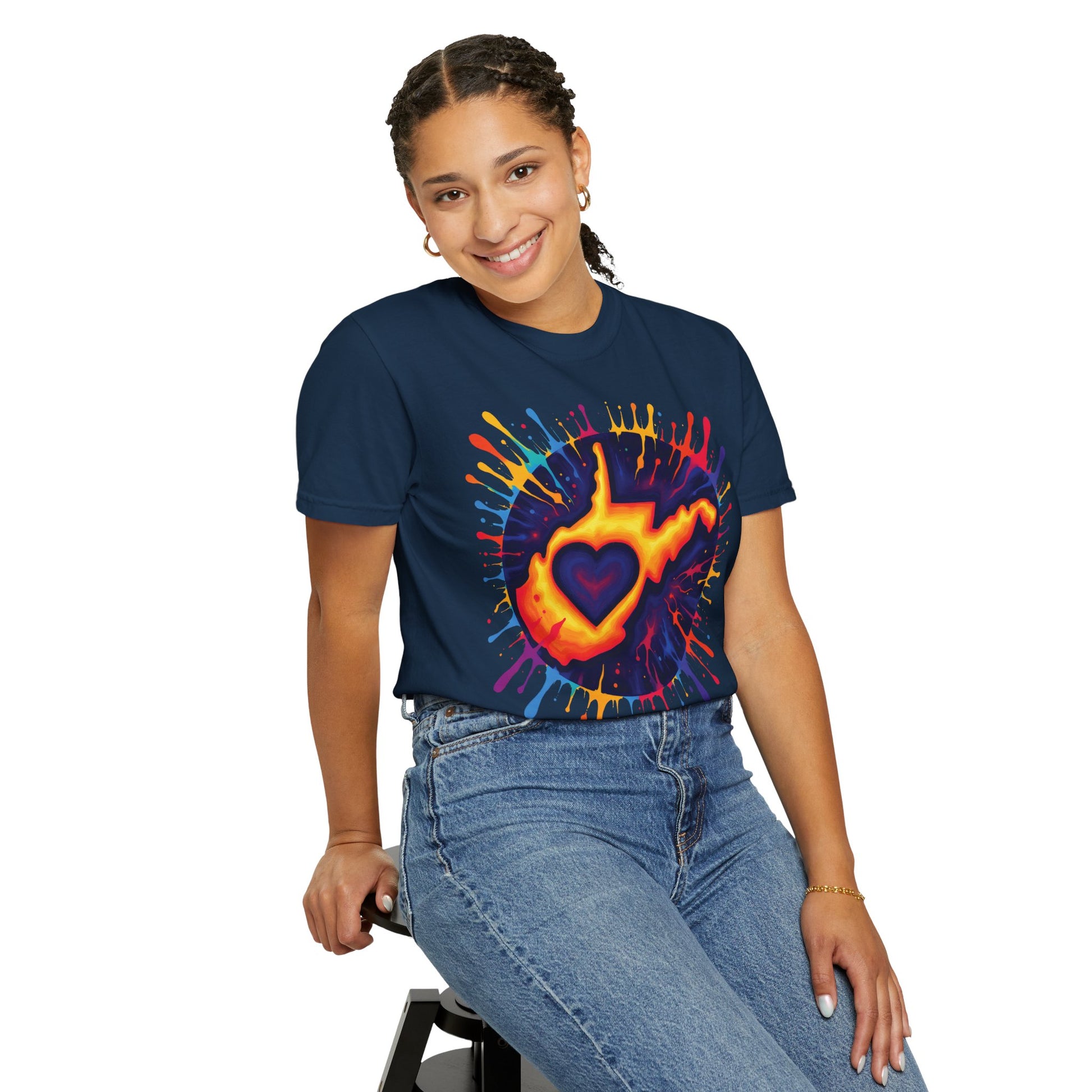 Garment-Dyed T-Shirt | "For The Love of WV Art"-Nicodemus Studios