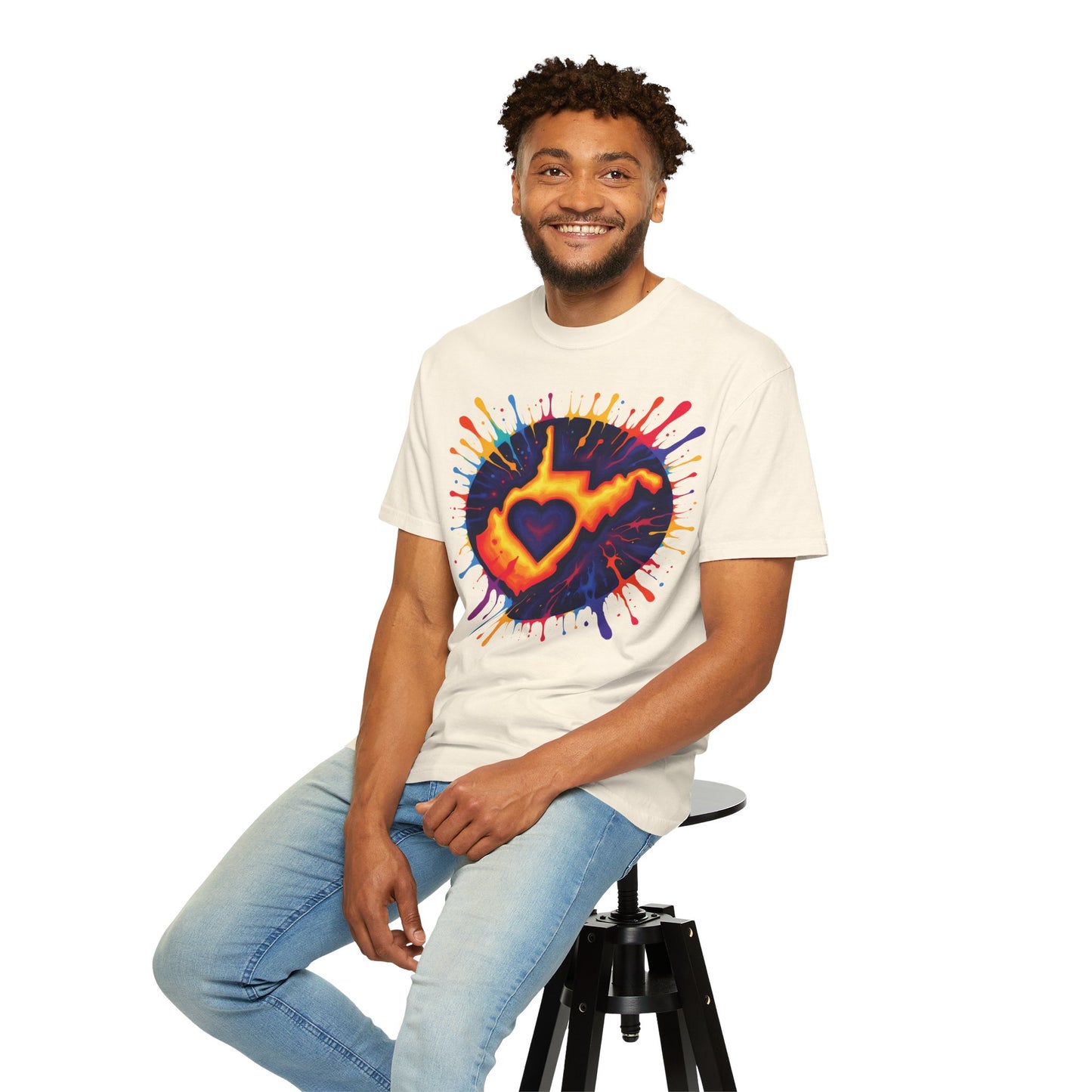 Garment-Dyed T-Shirt | "For The Love of WV Art"-Nicodemus Studios