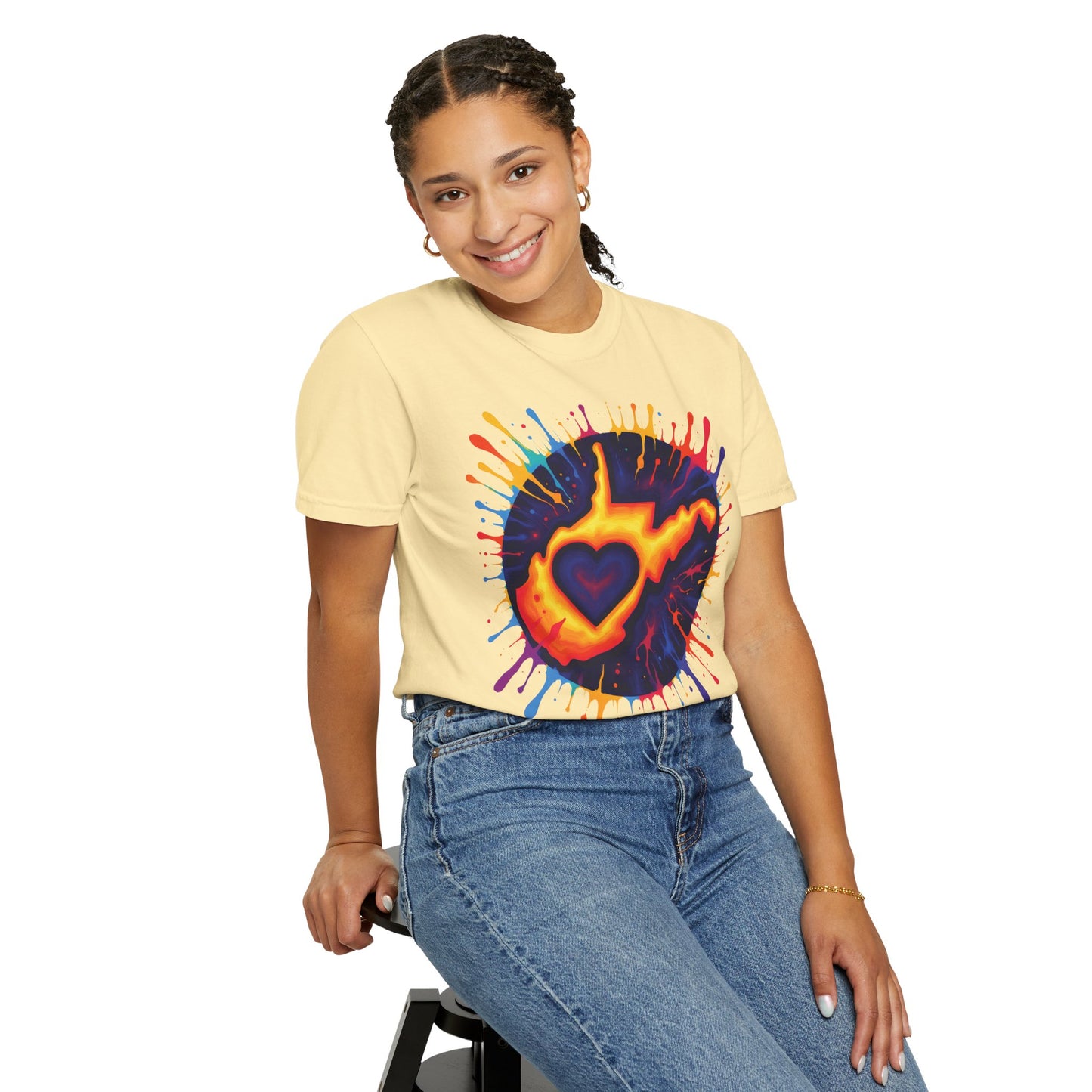Garment-Dyed T-Shirt | "For The Love of WV Art"-Nicodemus Studios