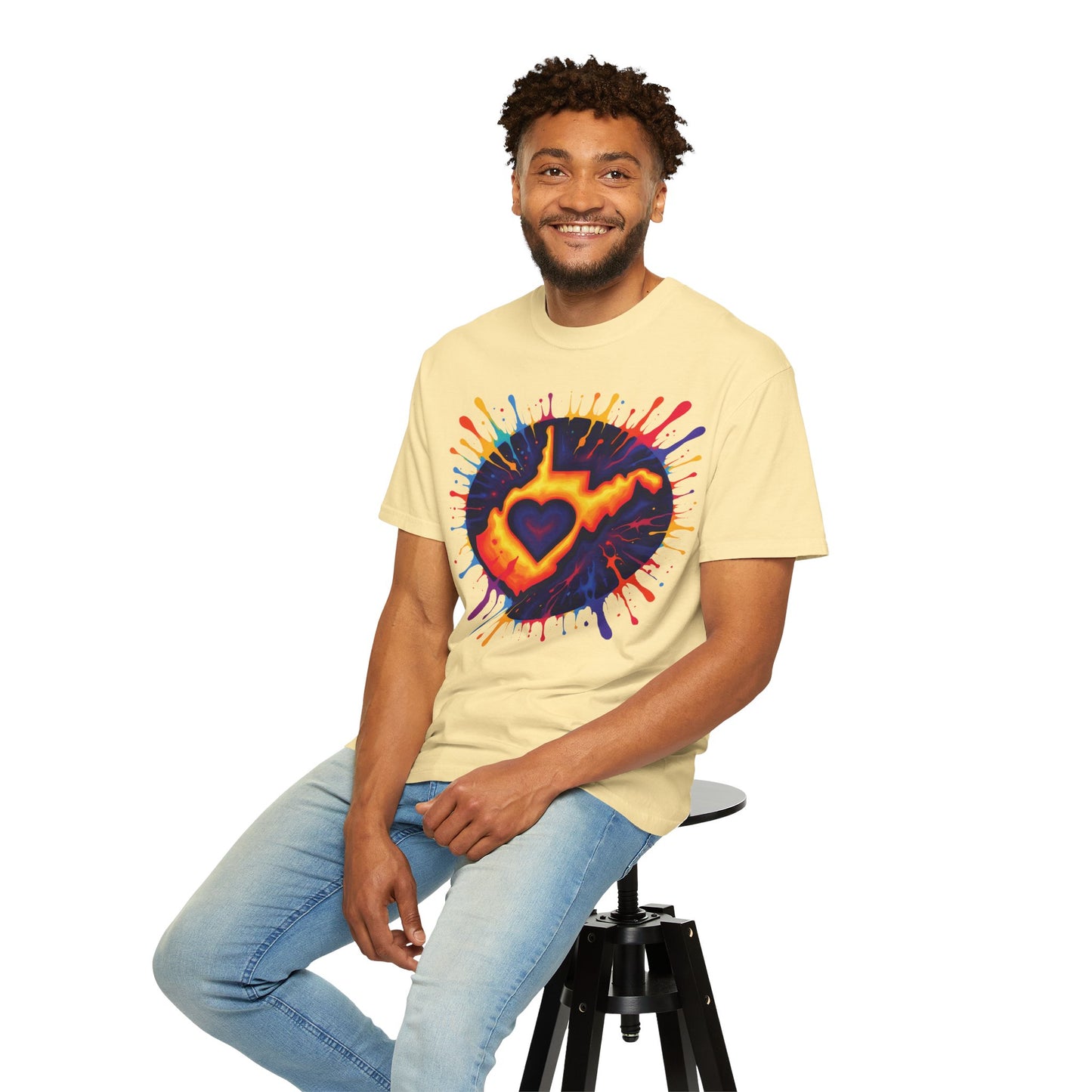 Garment-Dyed T-Shirt | "For The Love of WV Art"-Nicodemus Studios