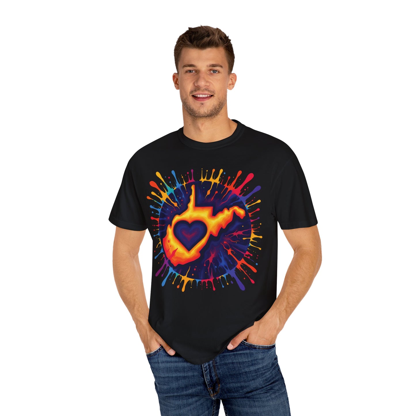 Garment-Dyed T-Shirt | "For The Love of WV Art"-Nicodemus Studios